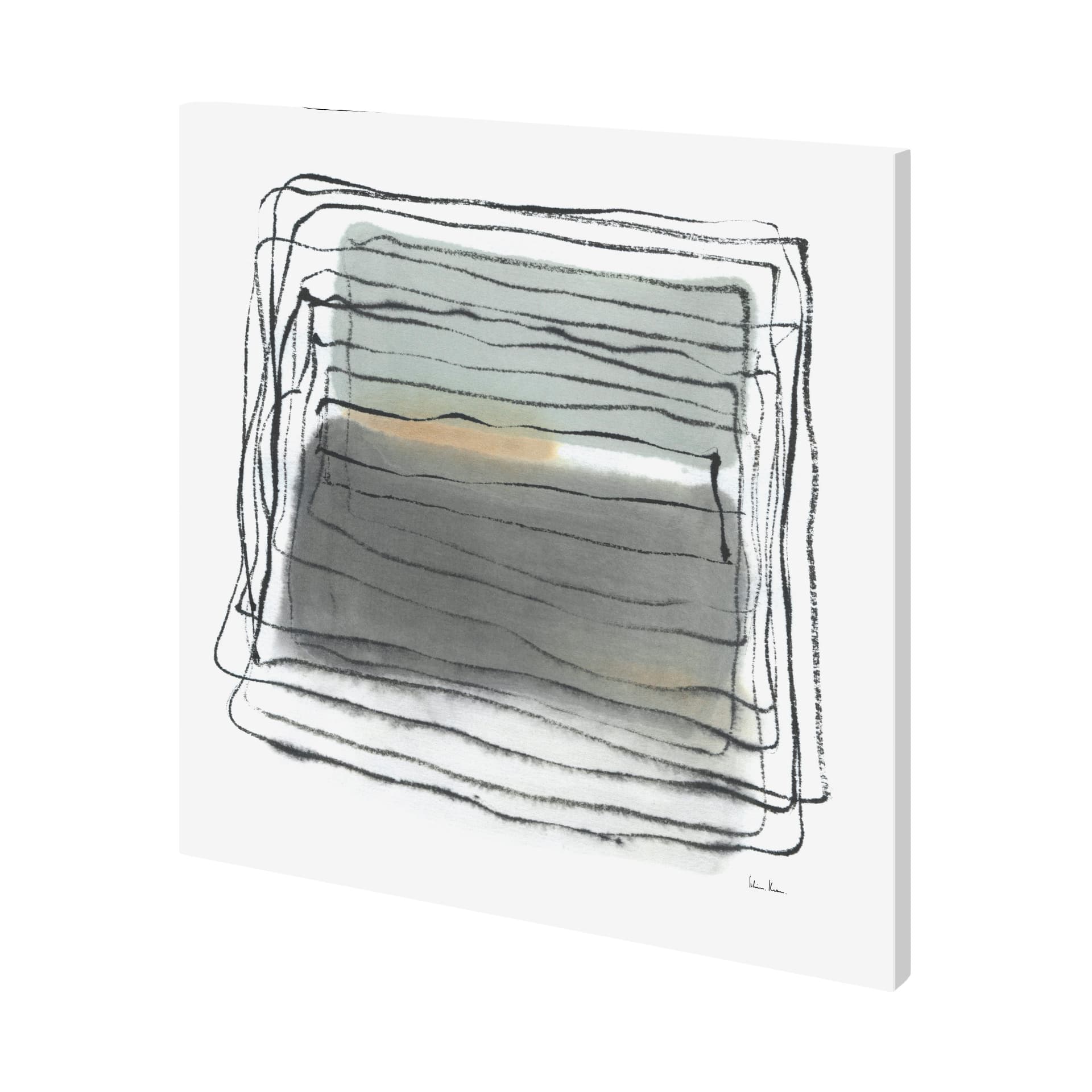 Field I by Silvia Krause a Hand Embellished Textured Canvas — product photograph