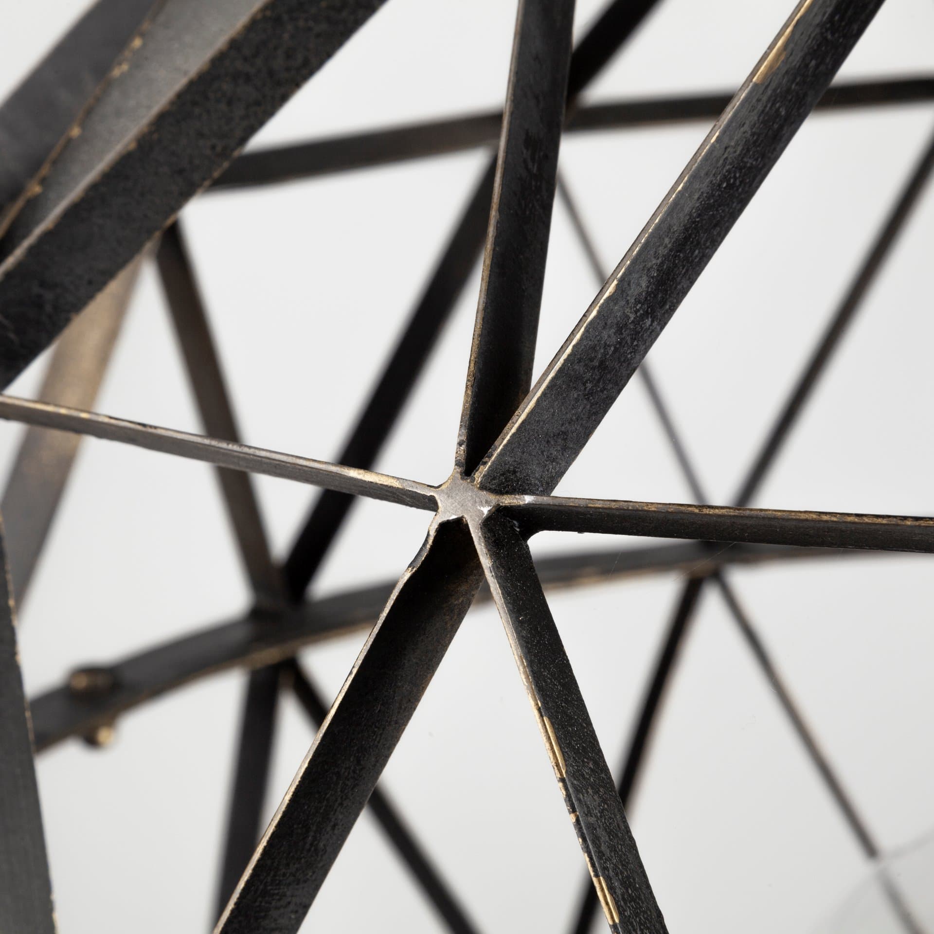 Dyson I 18x18 Black Metal Triangular Orb Pendant Light — product photograph