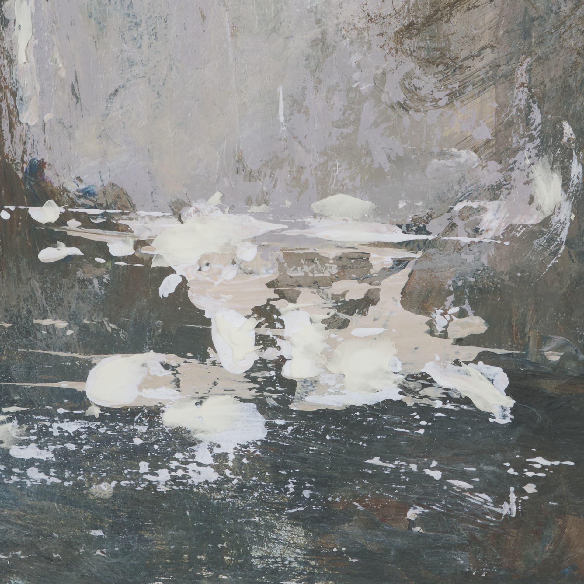 Forest Whispers III by Mercana Studio Hand-Embellished Textured Framed Artwork Matted under Glass — product photograph