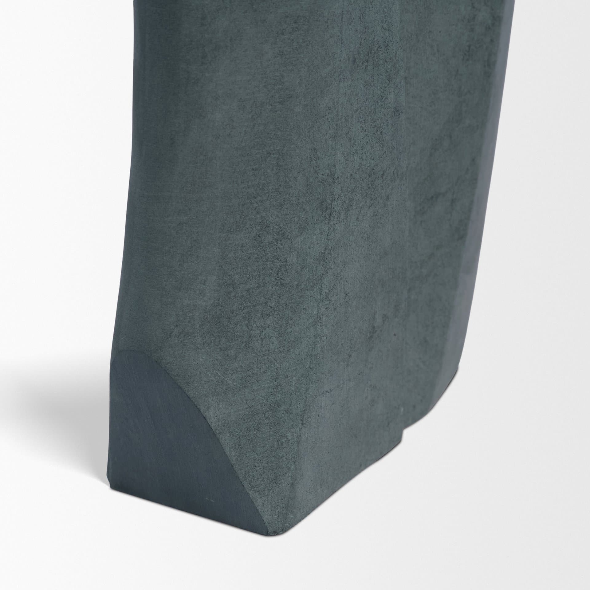 Carico Sculptural Gray Marble Decorative Object — product photograph