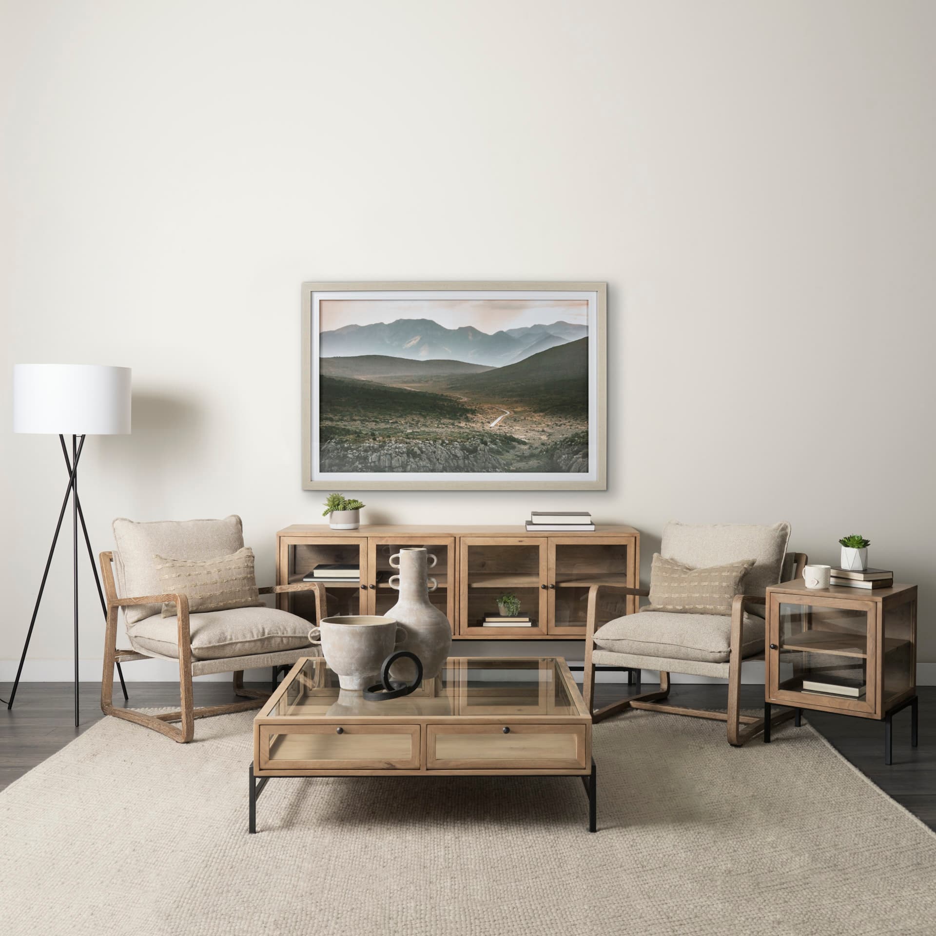 August Studios 7873 by August Studios a Framed Photo Art Print Matted under Glass — in a styled room