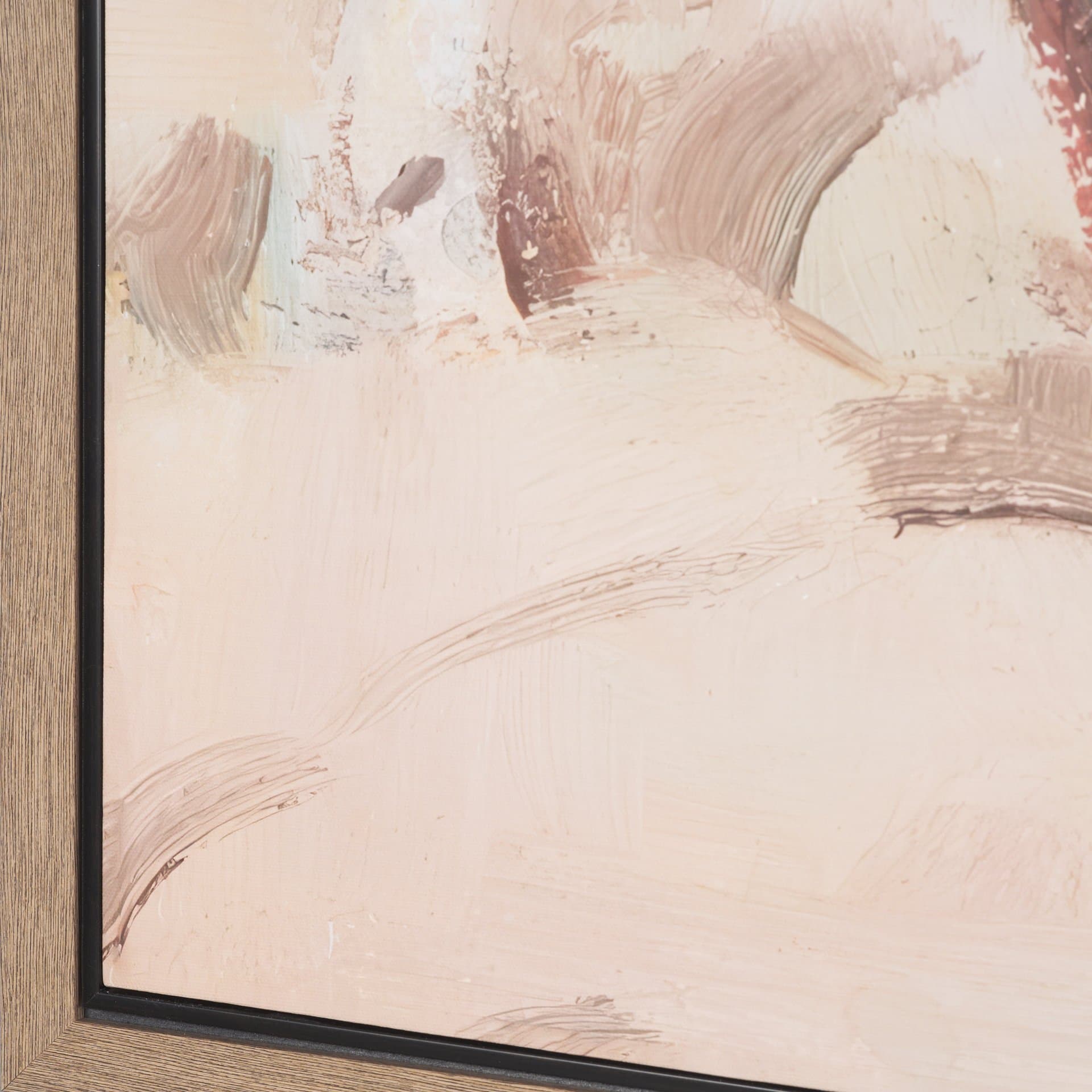 Indian Rider by LaVerne Nelson Black Hand-Embellished Textured Framed Canvas Artwork — product photograph