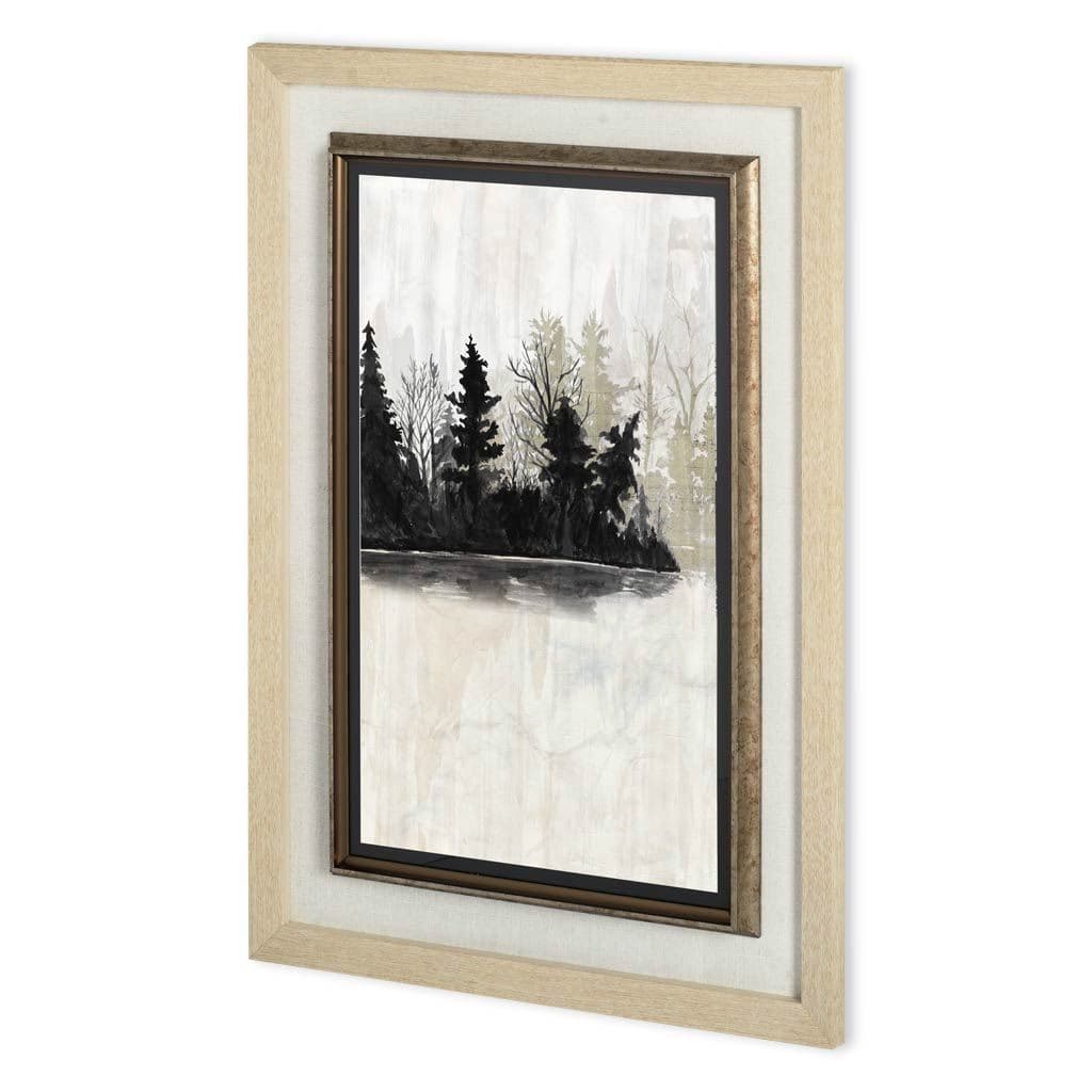 Pine Island II by Naomi McCavitt a Hand Embellished Textured Framed Art Print Matted under Glass — product photograph