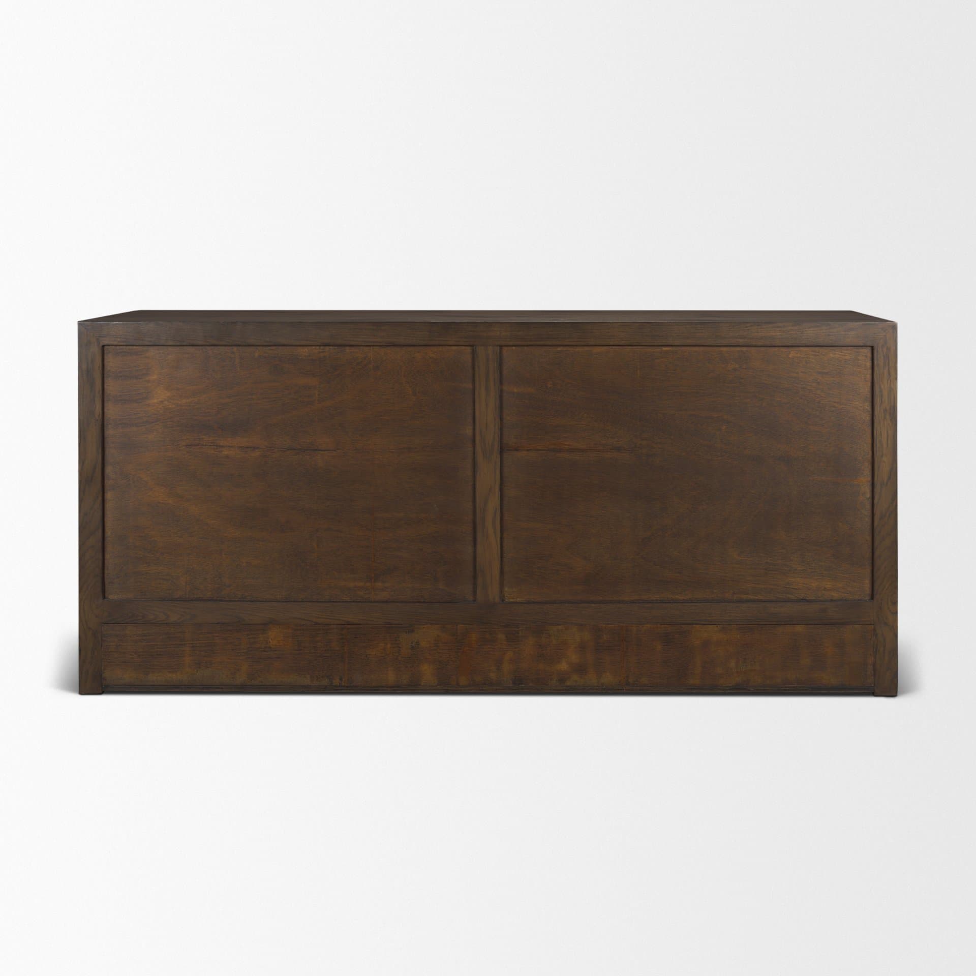 Belford 6-Drawer Dark Brown Oak Wood Dresser — product photograph