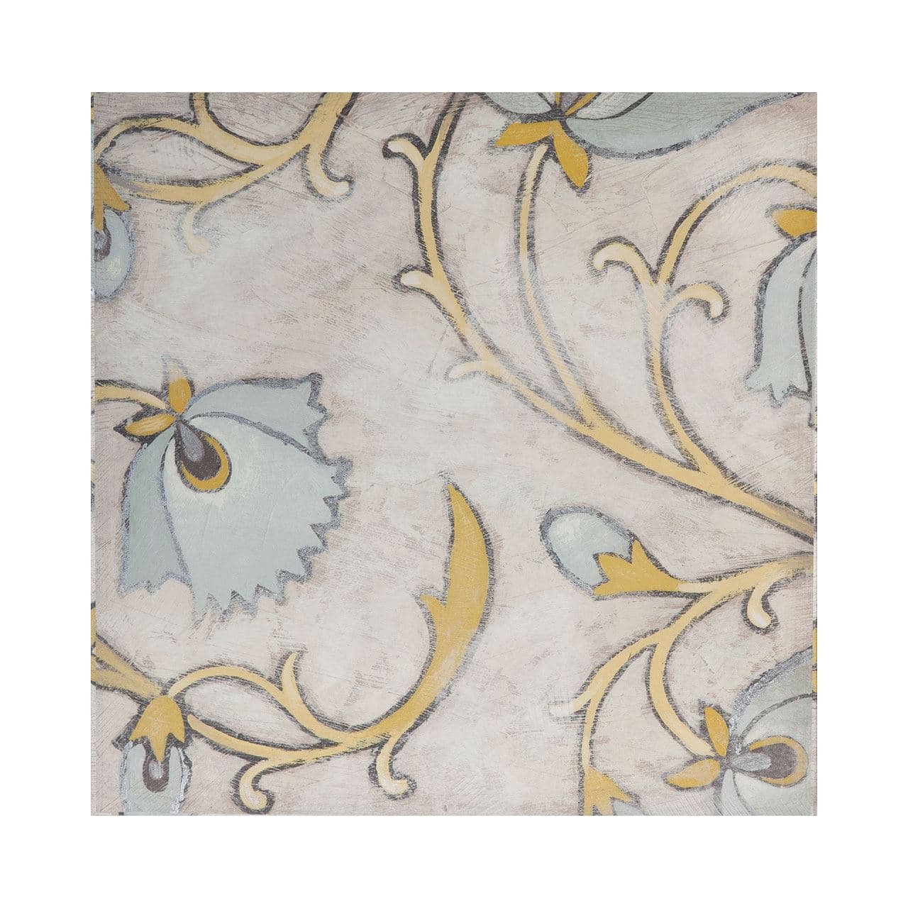 Spa Floral Fresco I by Mercana Studio a Hand Embellished Textured Canvas — product photograph