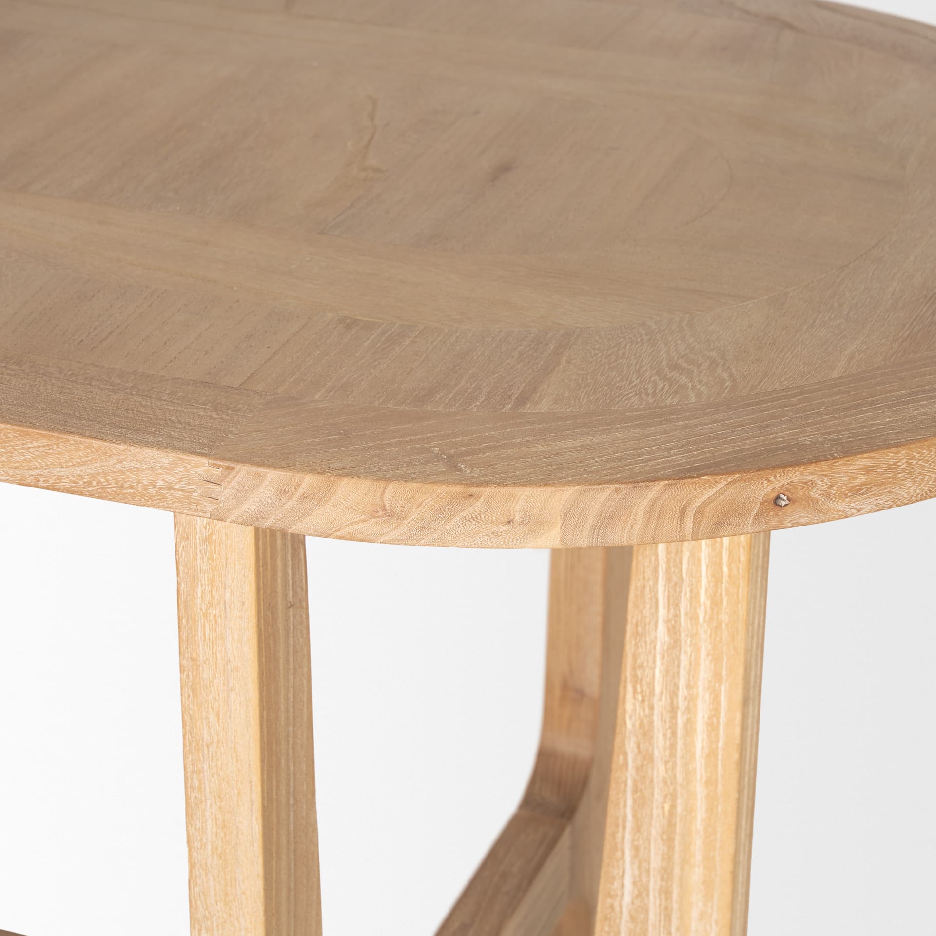 Taylin Light Brown Solid Wood Desk — product photograph