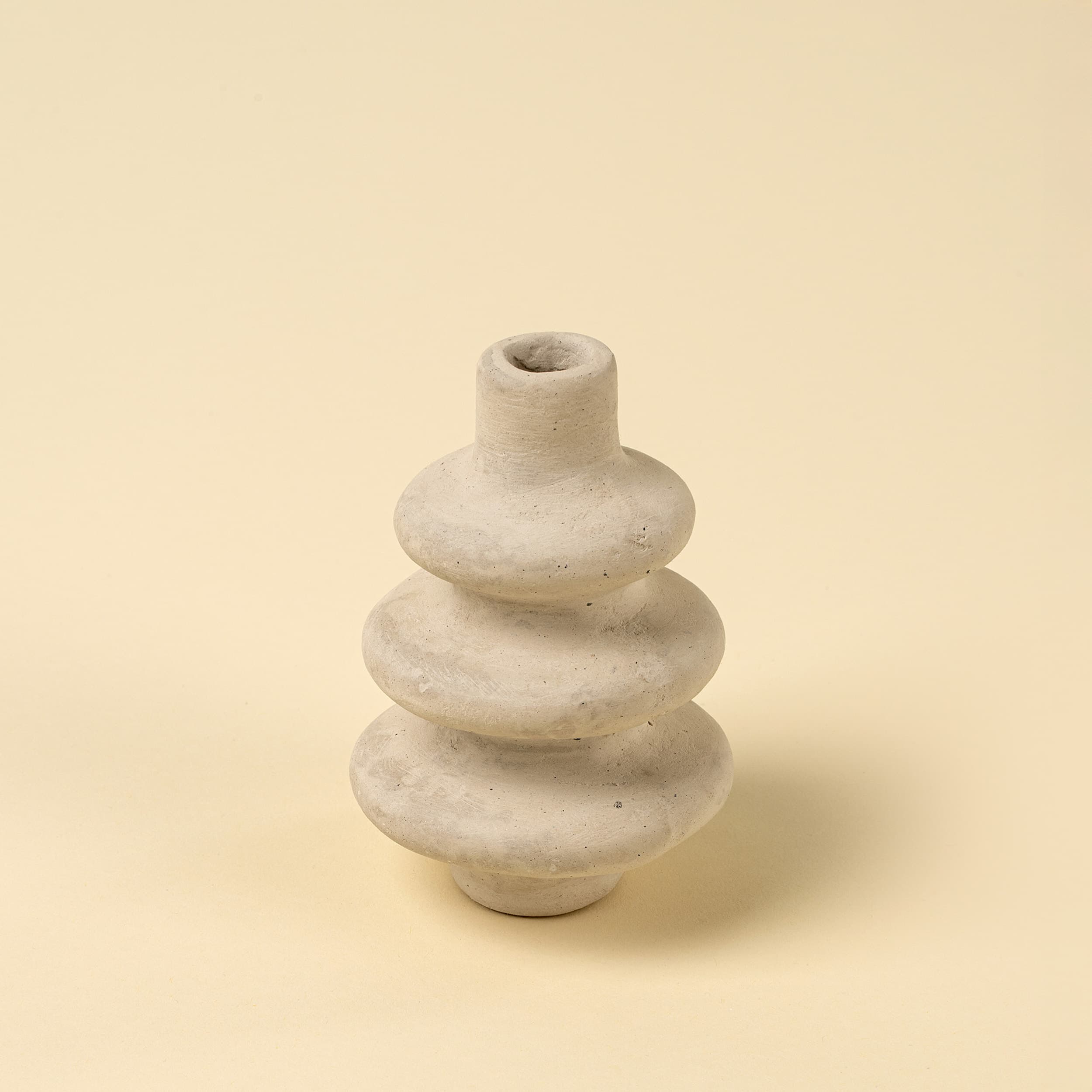 Ripple Paper Mache Bud Vase — product photograph