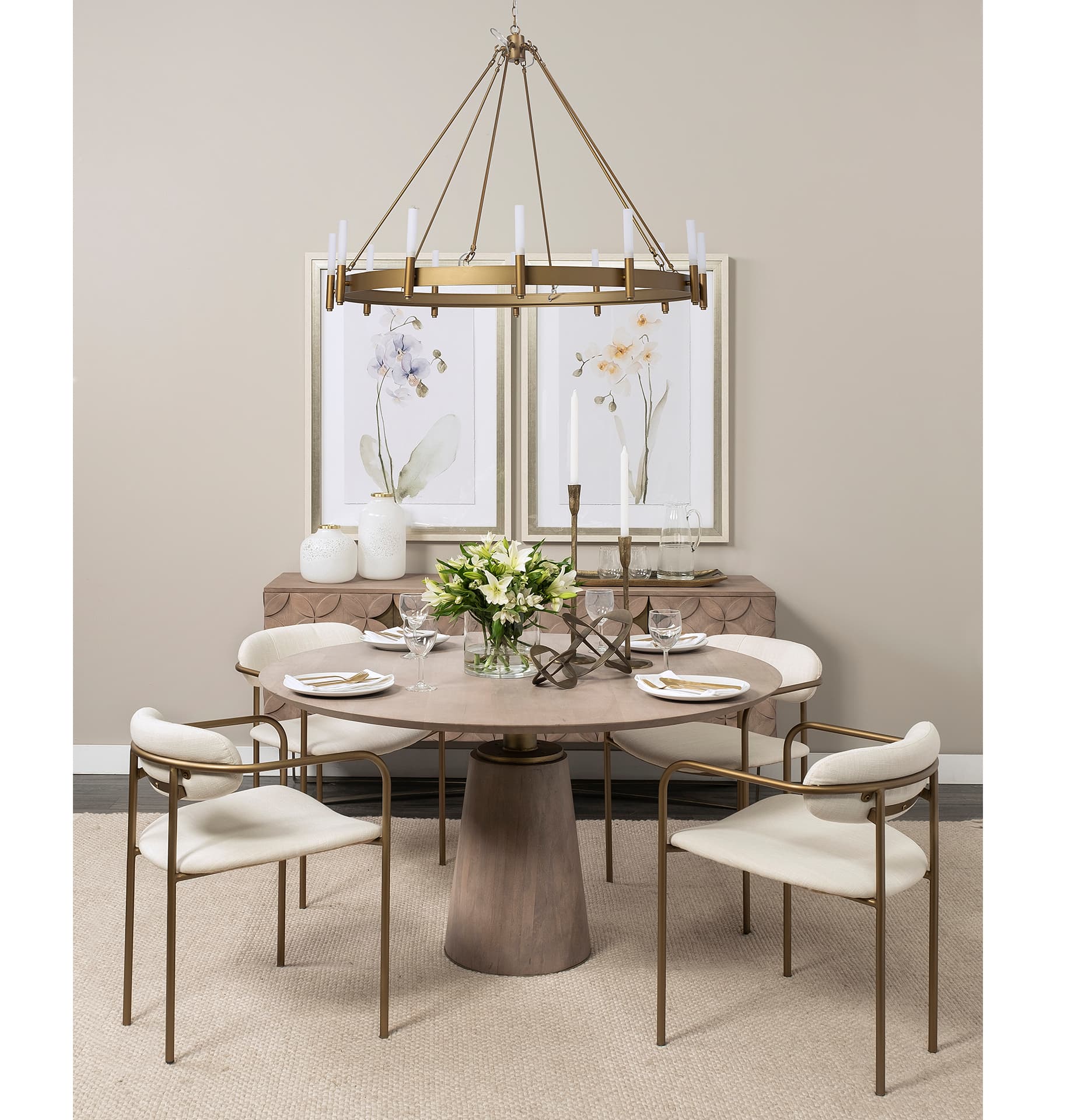 Cusco I (Small) 5L x 5W Gold Geometric Decorative Object — product photograph