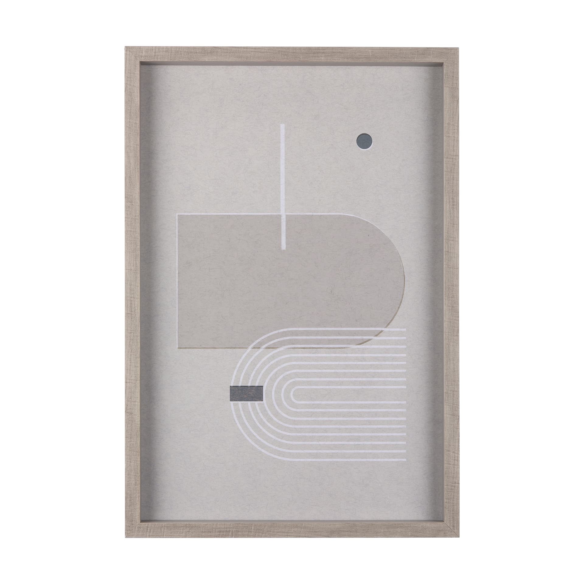 Balance III by Mercana Studio a Hand Embellished Textured Framed Art Print Matted under Glass — product photograph