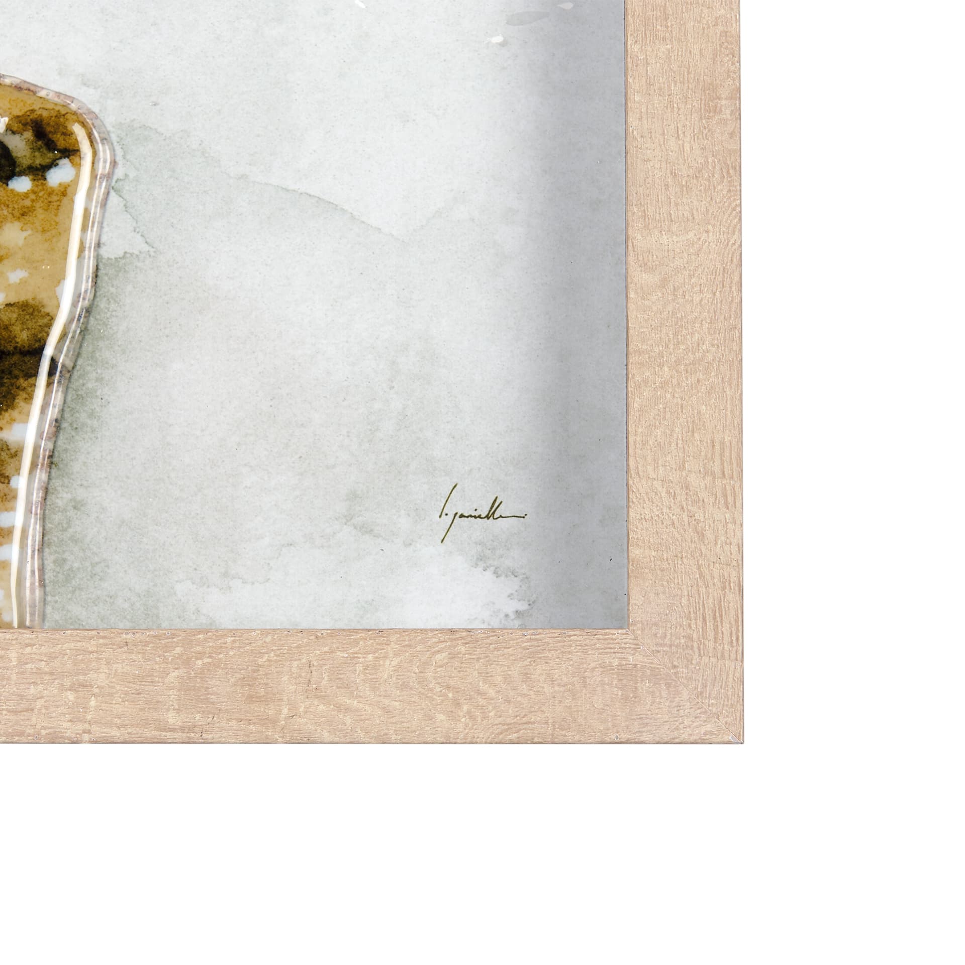 Arid Solitude I by Mercana Studio a Hand Embellished Textured Framed Art Print Matted under Glass — product photograph