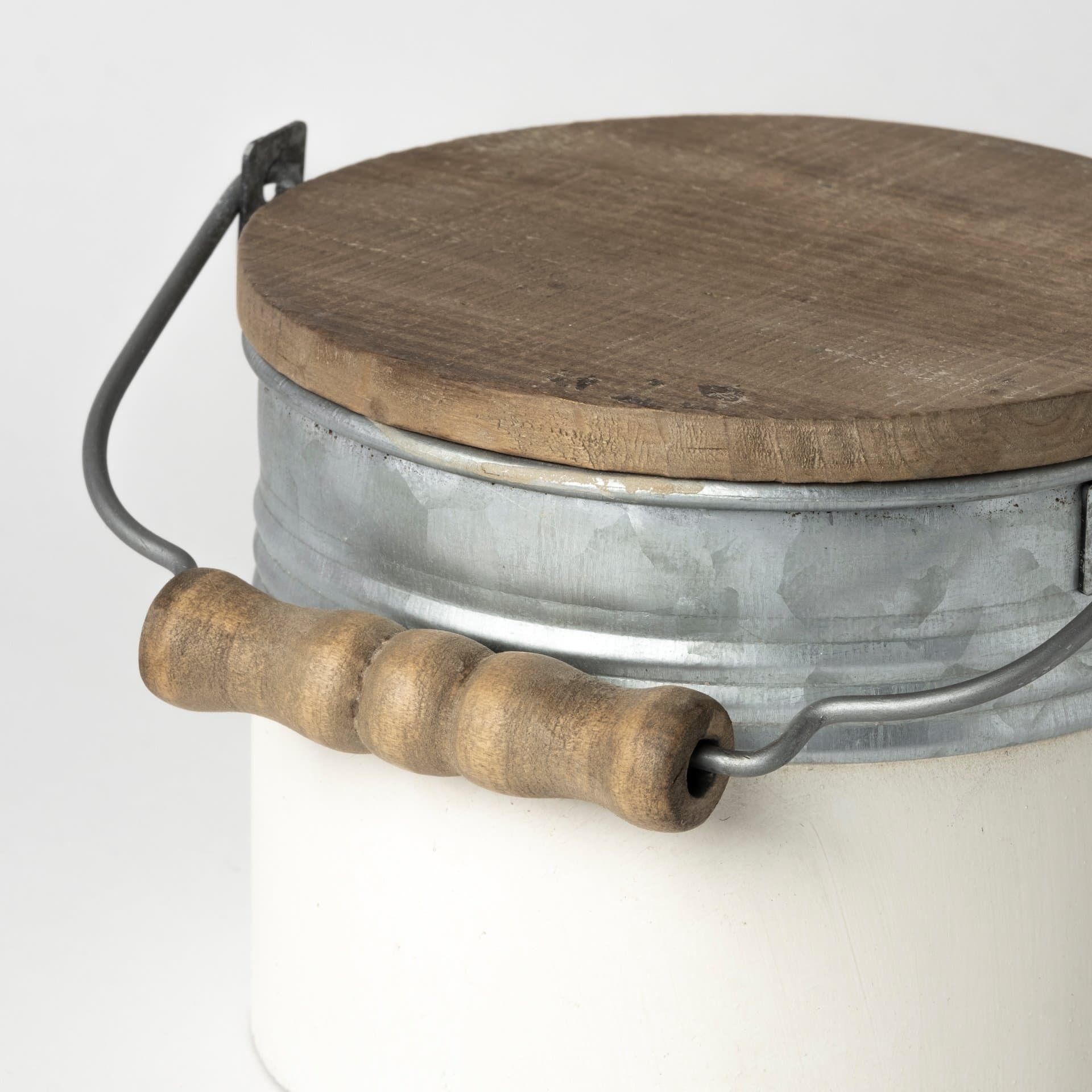 Alani (Set of 3) White Metal Storage Boxes — product photograph