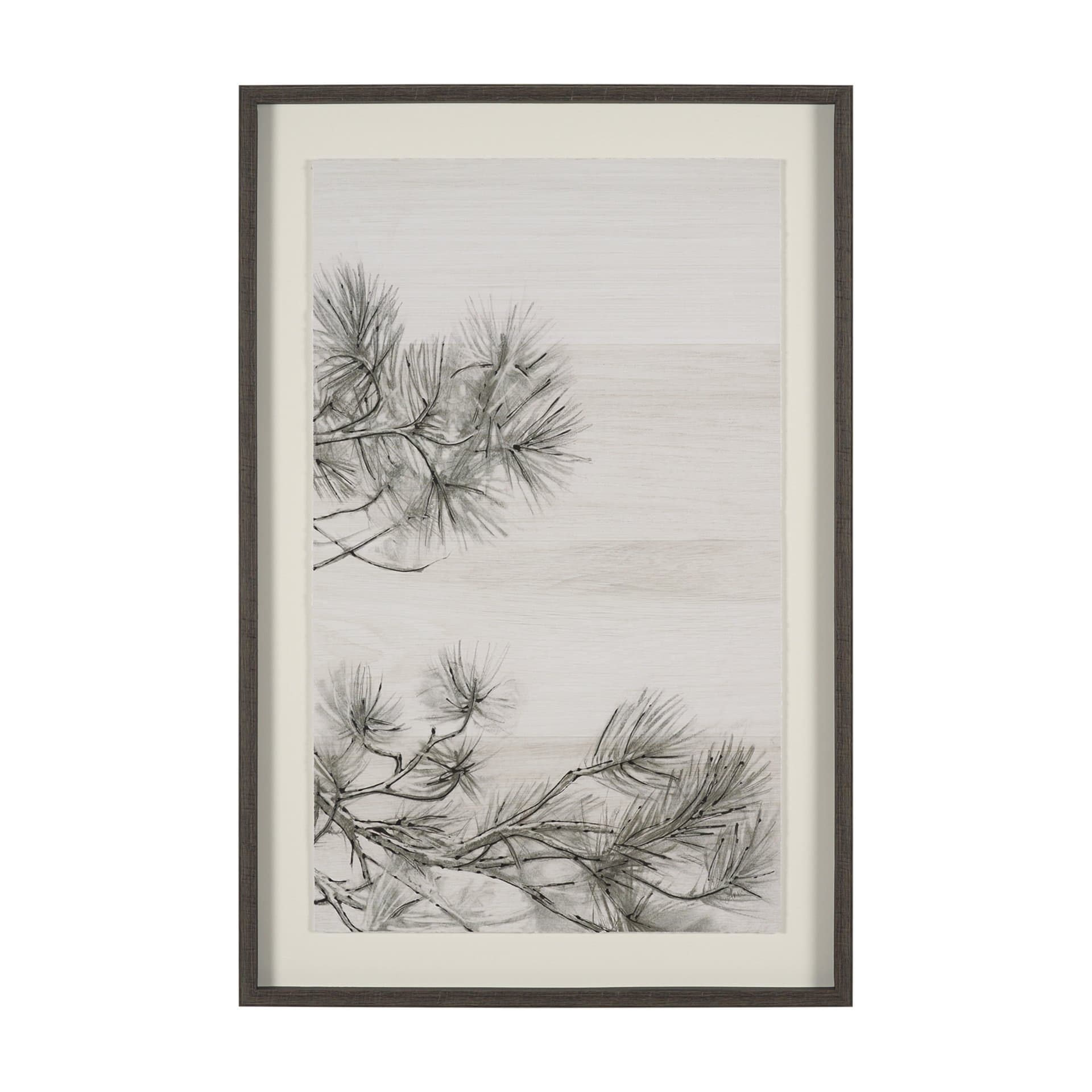 Ponderosa Whisper R by Mercana Studio Hand Embelished Framed Artwork Matted under Glass — product photograph