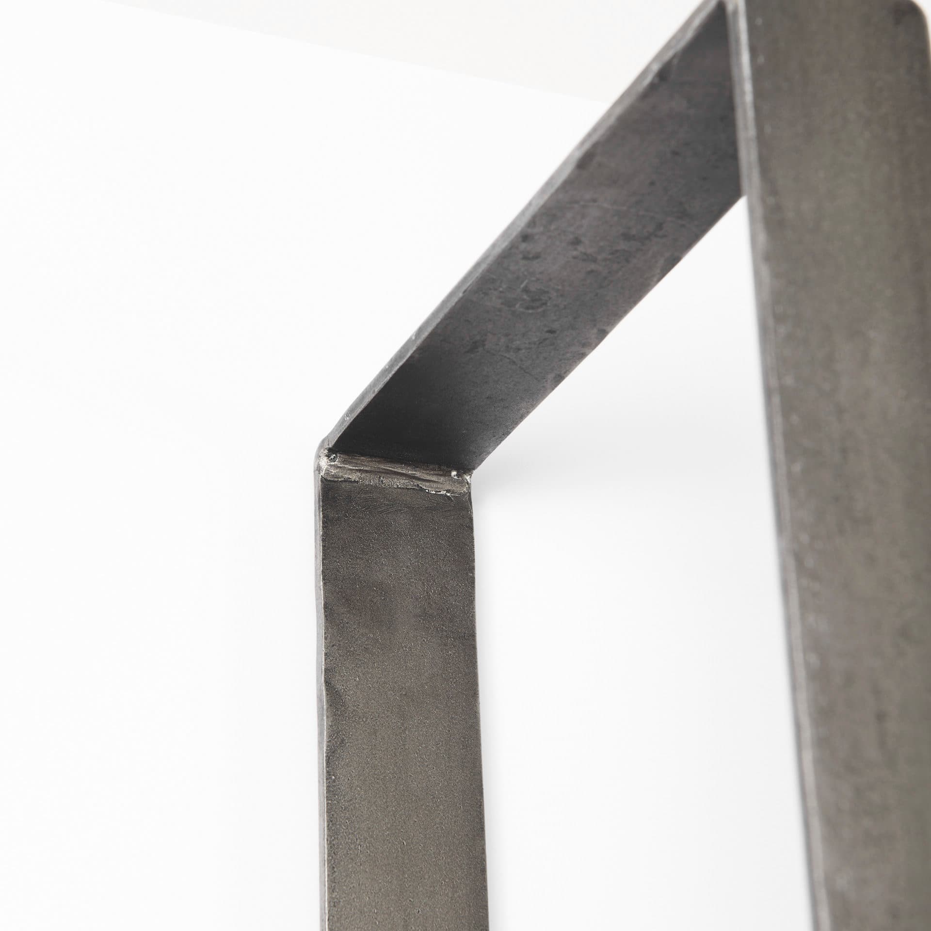 Taunton 80L x 10.5W x 90H Medium Brown Wood W/ Antique Nickel Metal Frame 6 Tier Shelving Unit — product photograph