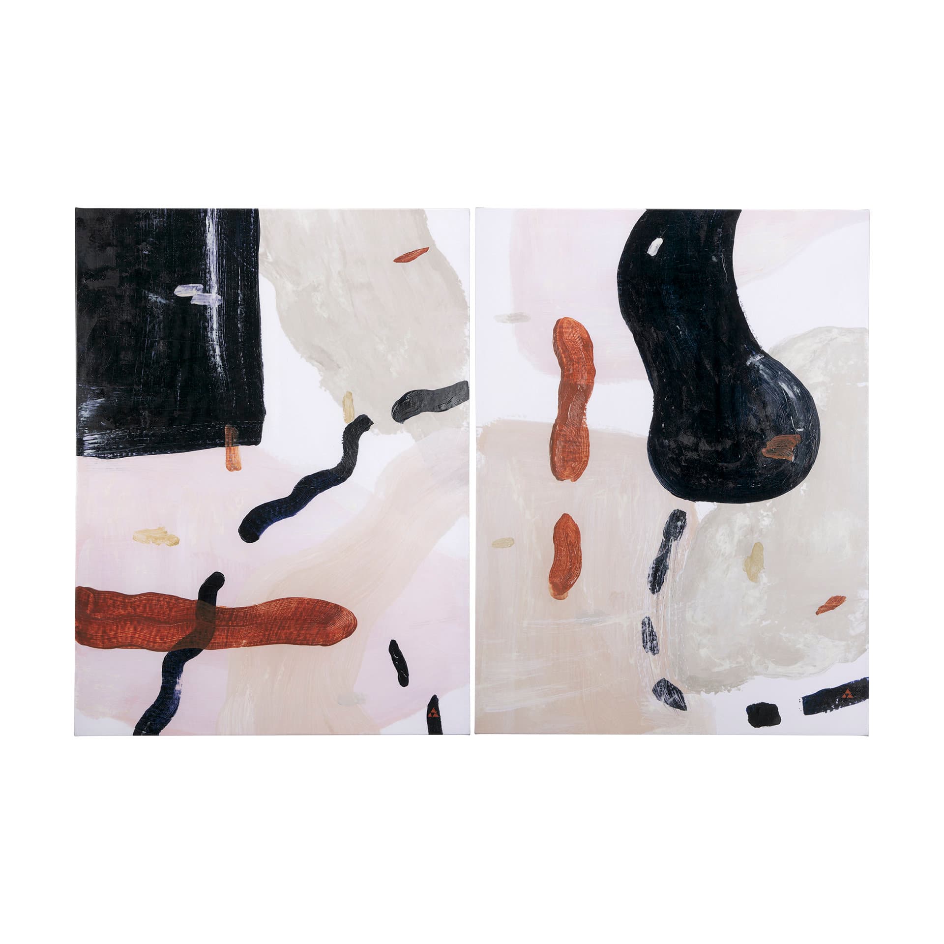 Color Blocks I by Mercana Studio a Hand Embellished Textured Canvas — product photograph