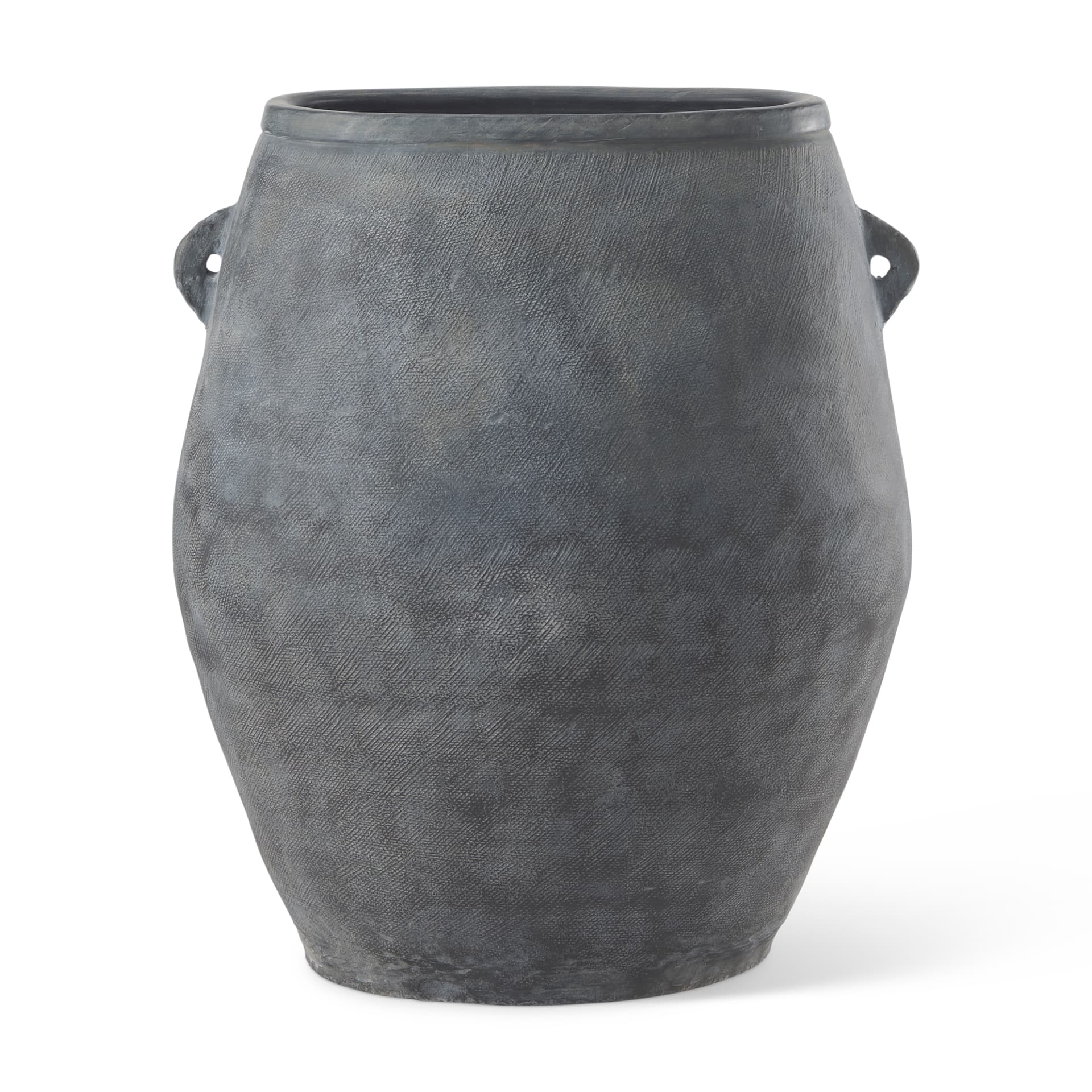 Zuma 27.2L x 20.5W x 31.9H Dark Gray Ceramic Floor Vase — product photograph