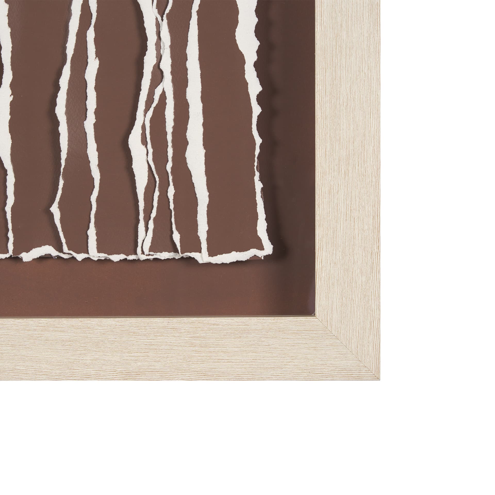 Tattered Waves I by Studio M a handmade Original Framed 3D Textured Artwork under Glass — product photograph