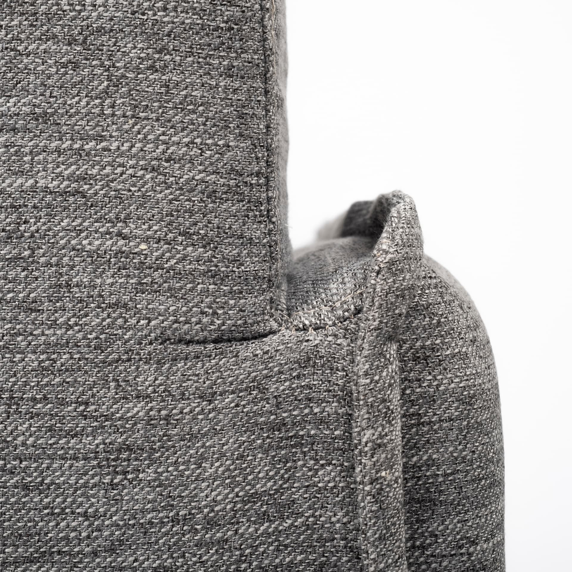 Roy I 84" Castlerock Gray Upholstered Three Seater Sofa — product photograph