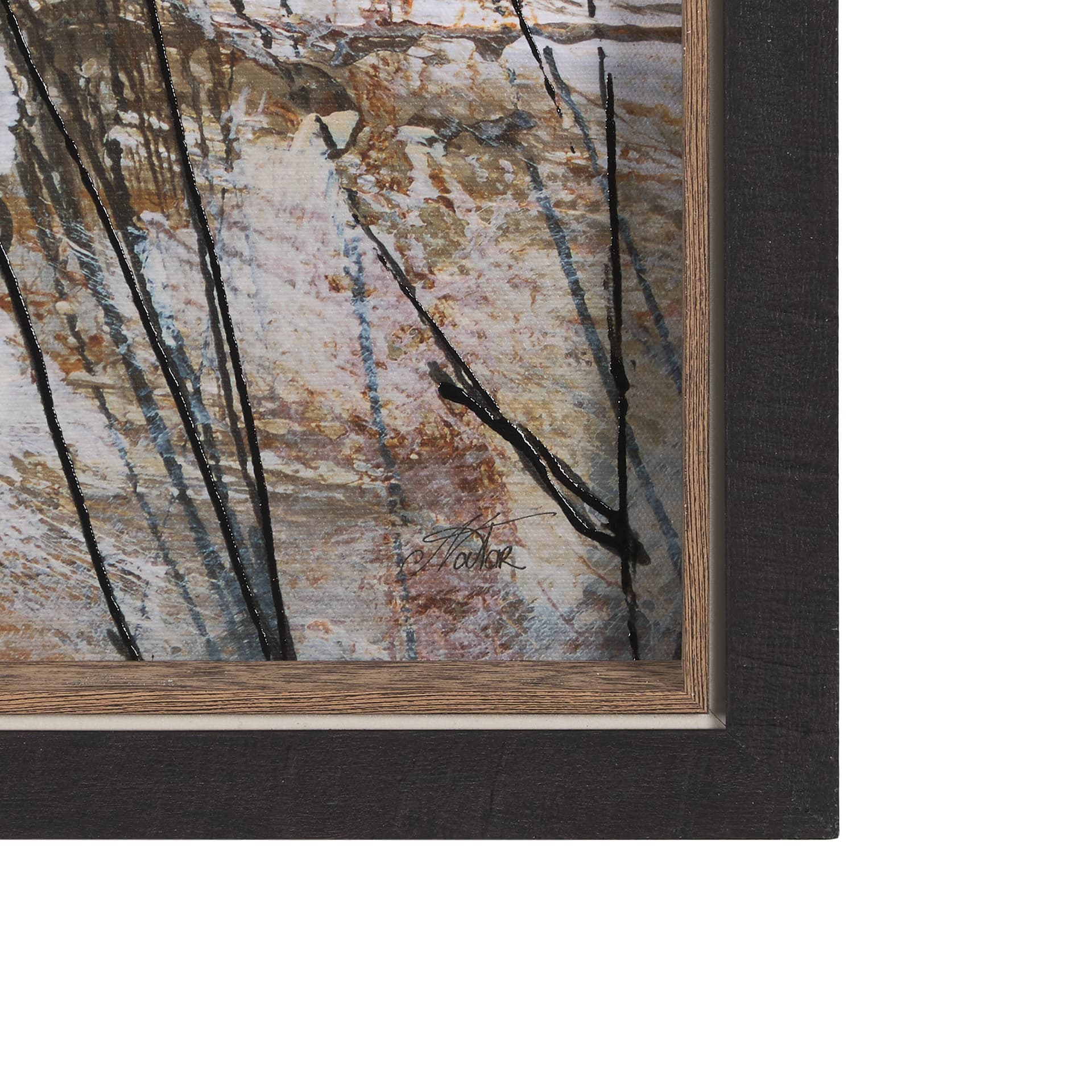 Forest View VI by Mercana Studio a Hand Embelished Textured Framed Art Print — product photograph