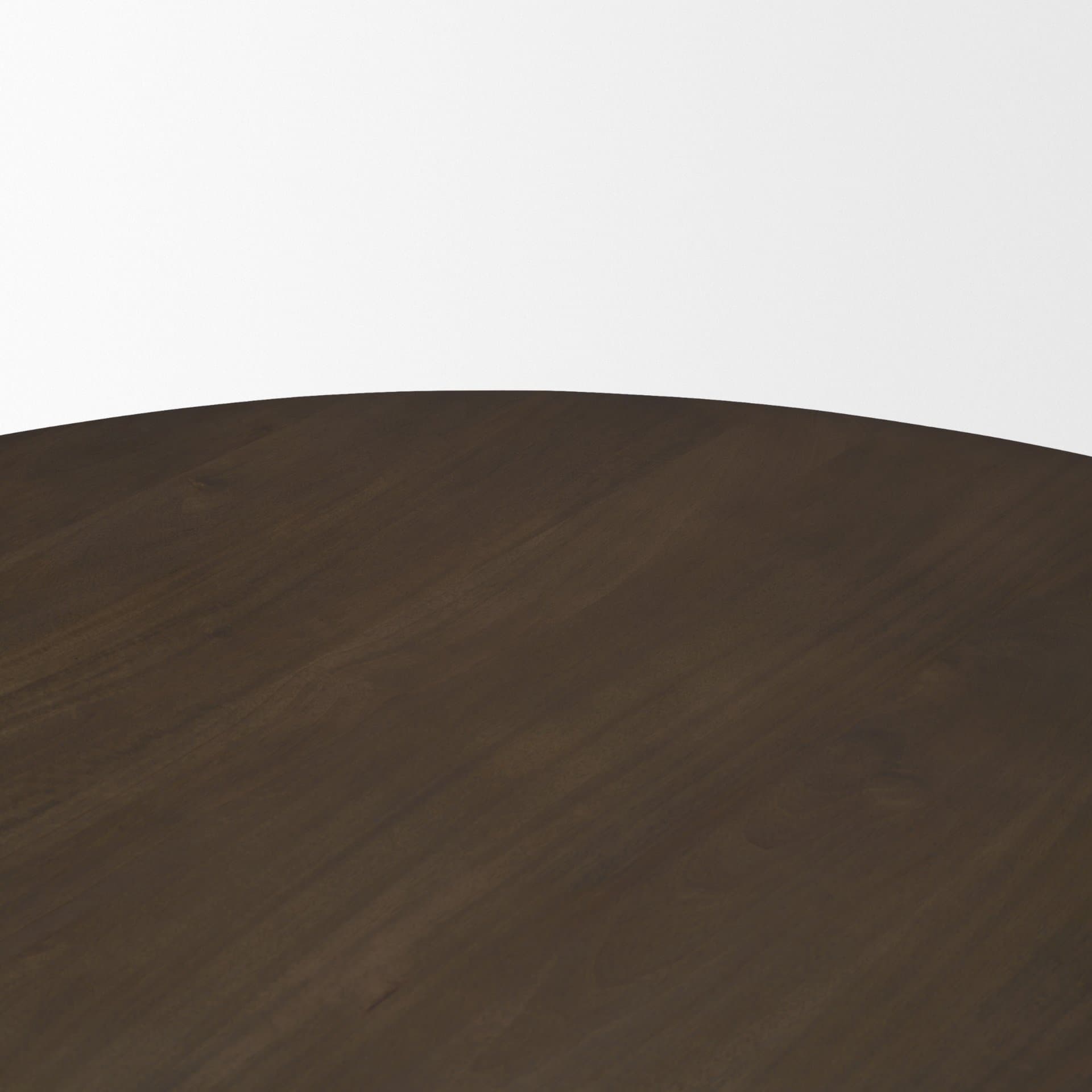 Jovani 60" Round Pedestal Dining Table | Modern | Dark Brown Wood | Seats 6 — product photograph