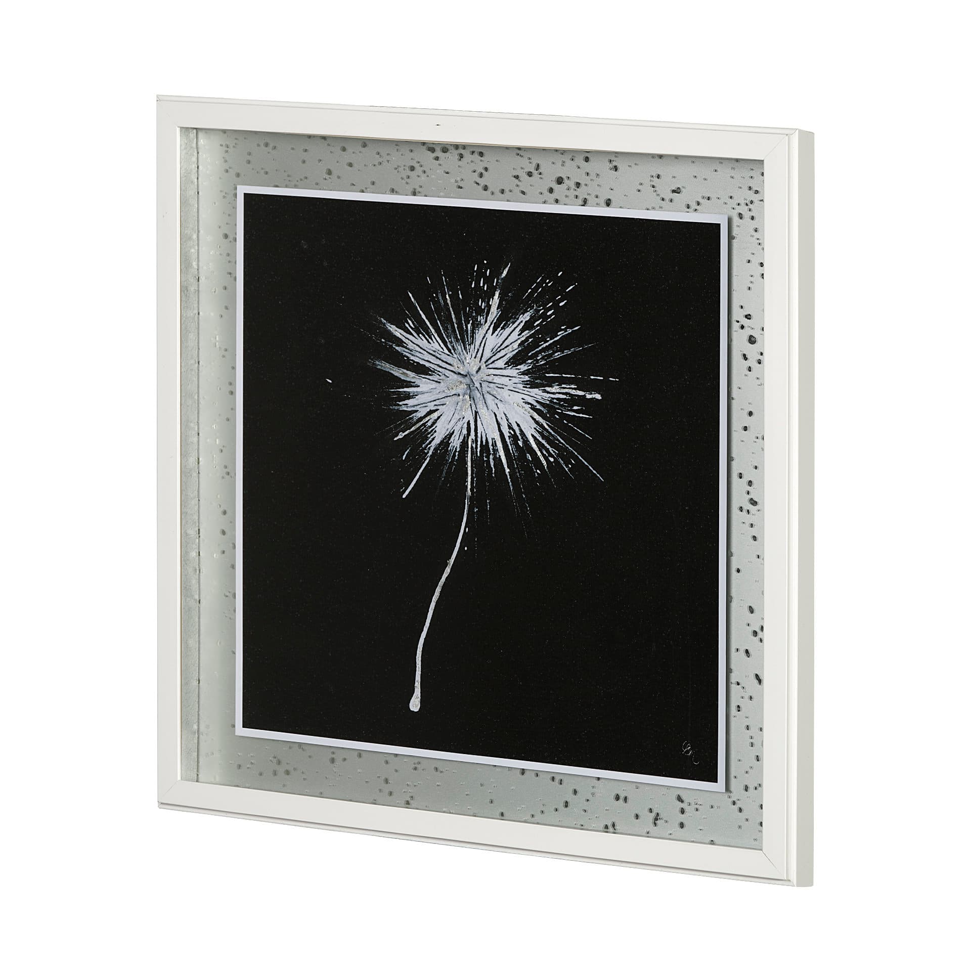 Flora III by Mercana Studio a Hand Embellished Textured Framed Art Print Matted under Glass — product photograph