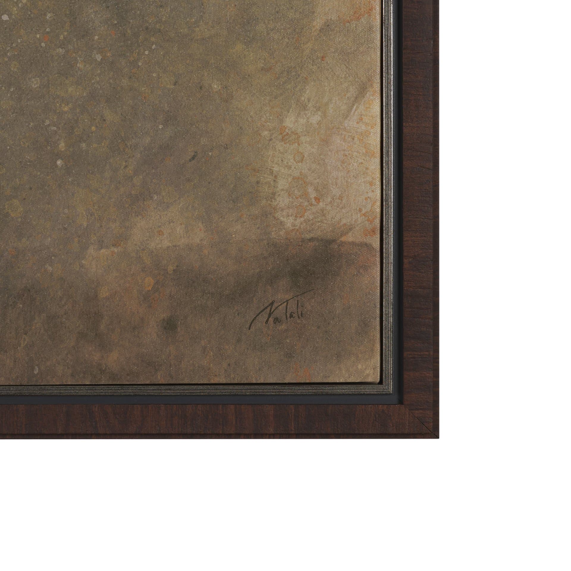 Resilient Bloom by Mercana Studio Hand-Embellished Textured Framed Canvas Artwork — product photograph