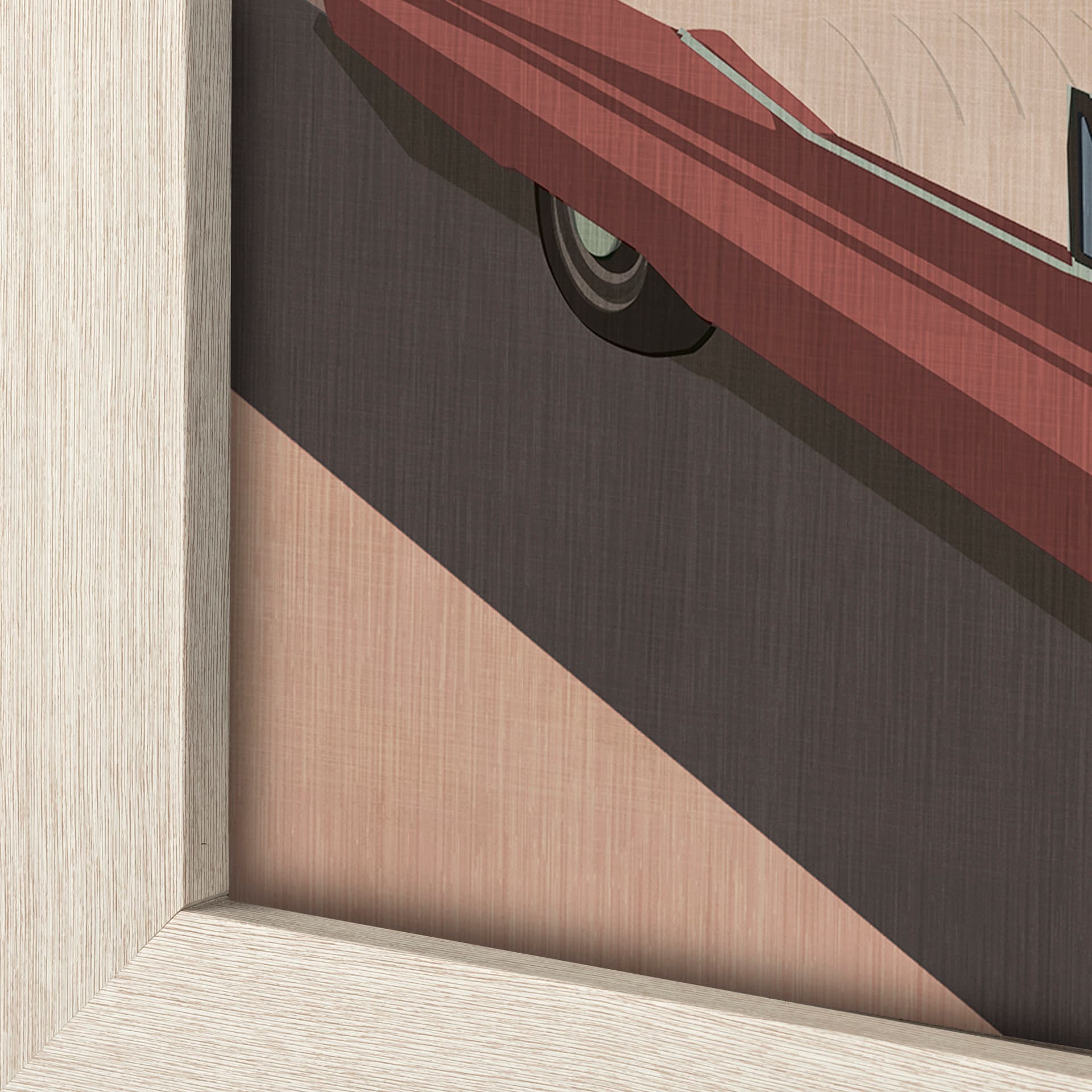California Go USA (L) by Mercana Studio a Hand Embellished Decograph Framed Art Print — product photograph