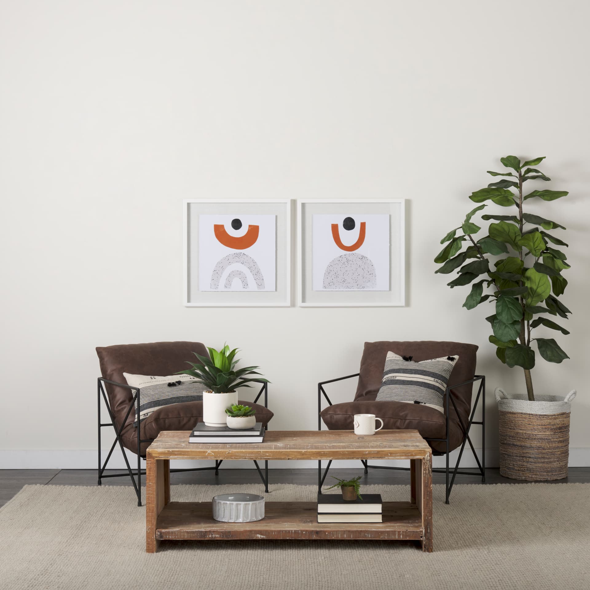 Tota I by Victoria Borges a Hand Embellished Textured Framed Art Print Matted under Glass — in a styled room