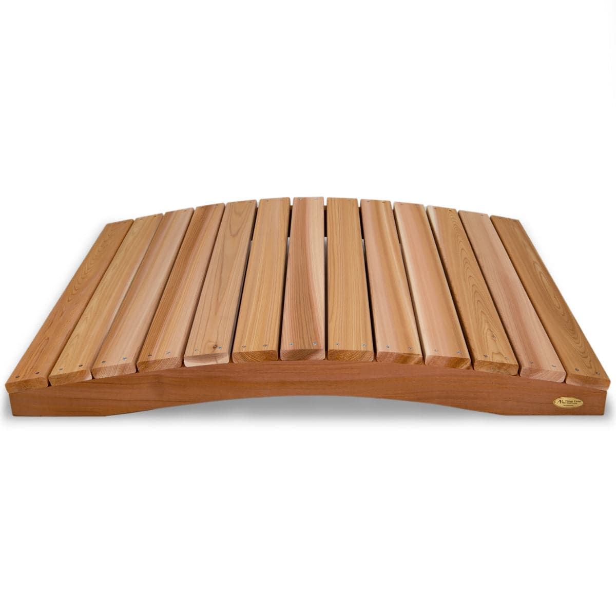4-Ft Western Red Cedar Garden Bridge — product photograph