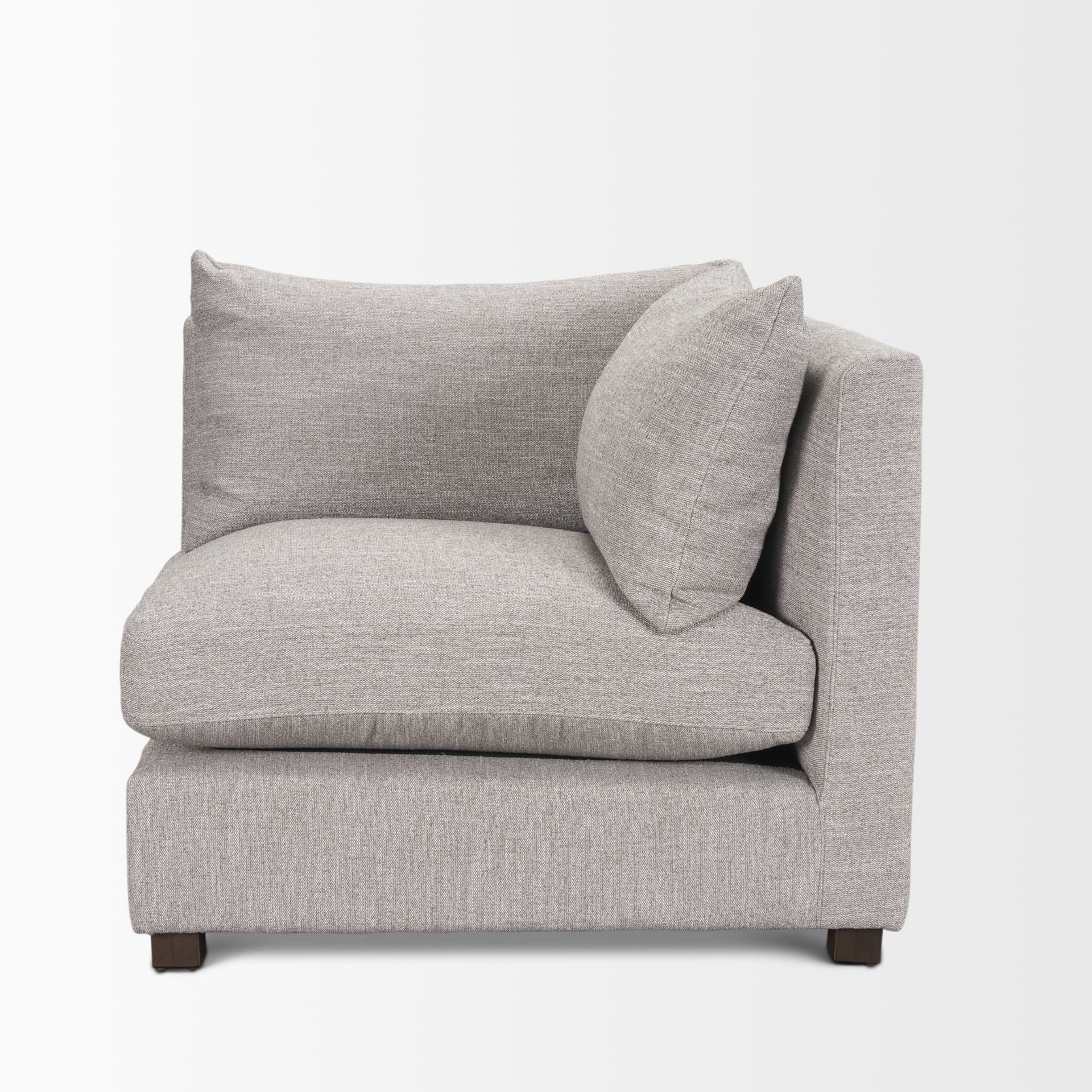 Halston Corner Light Grey Performance Fabric — product photograph