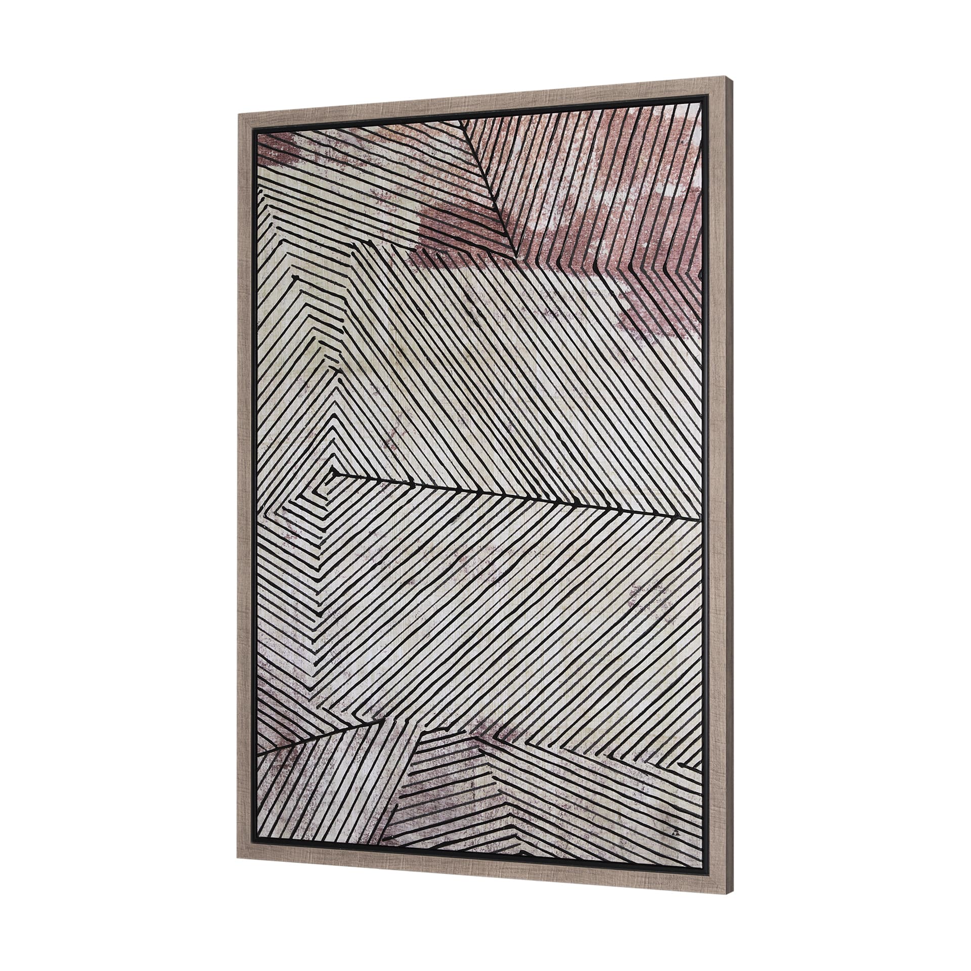 Papyrus Texture III by Mercana Studio a Hand Embellished Textured Framed Canvas — product photograph