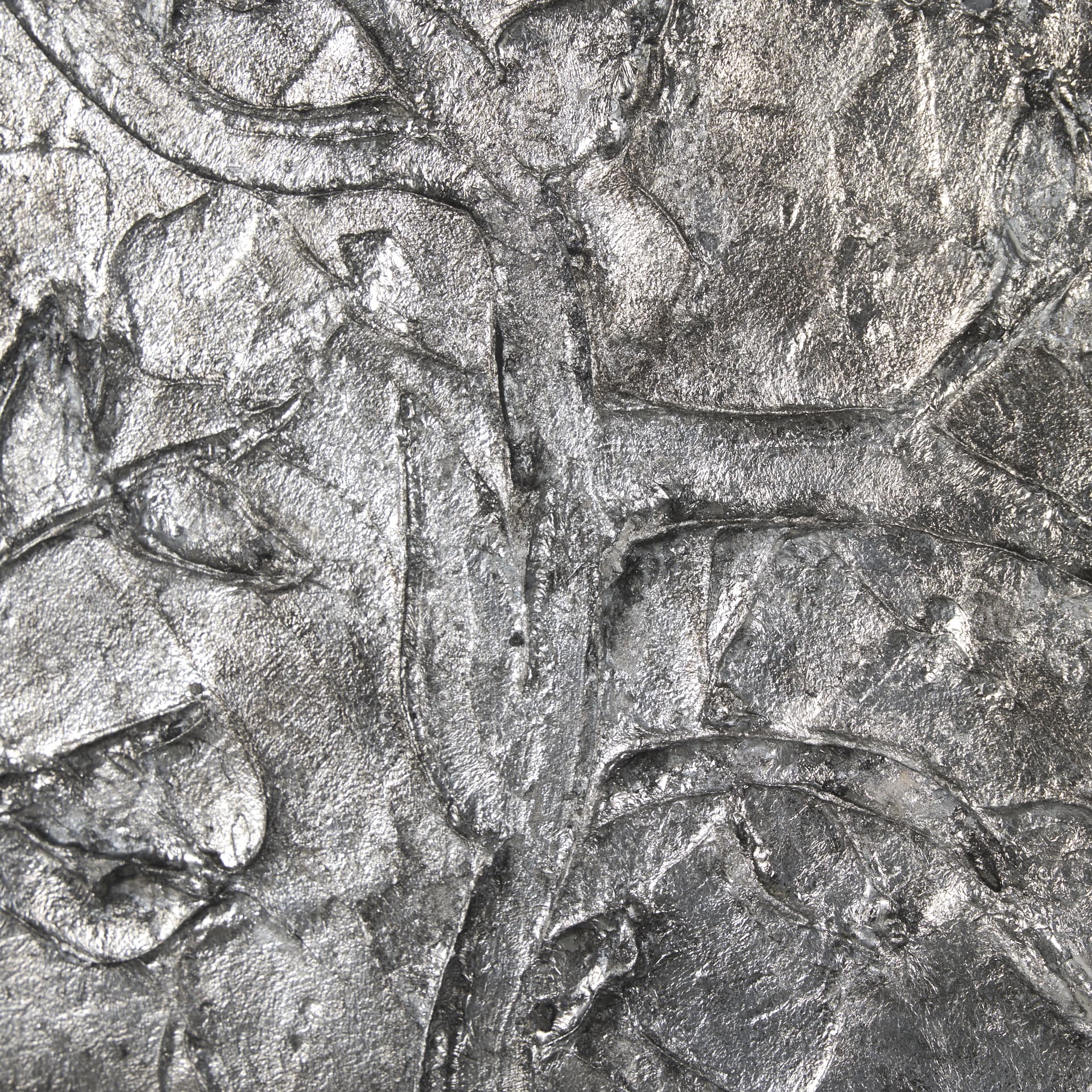Pewter Leaves II by Morgan McLaren a Framed Art Print Matted under Glass — product photograph