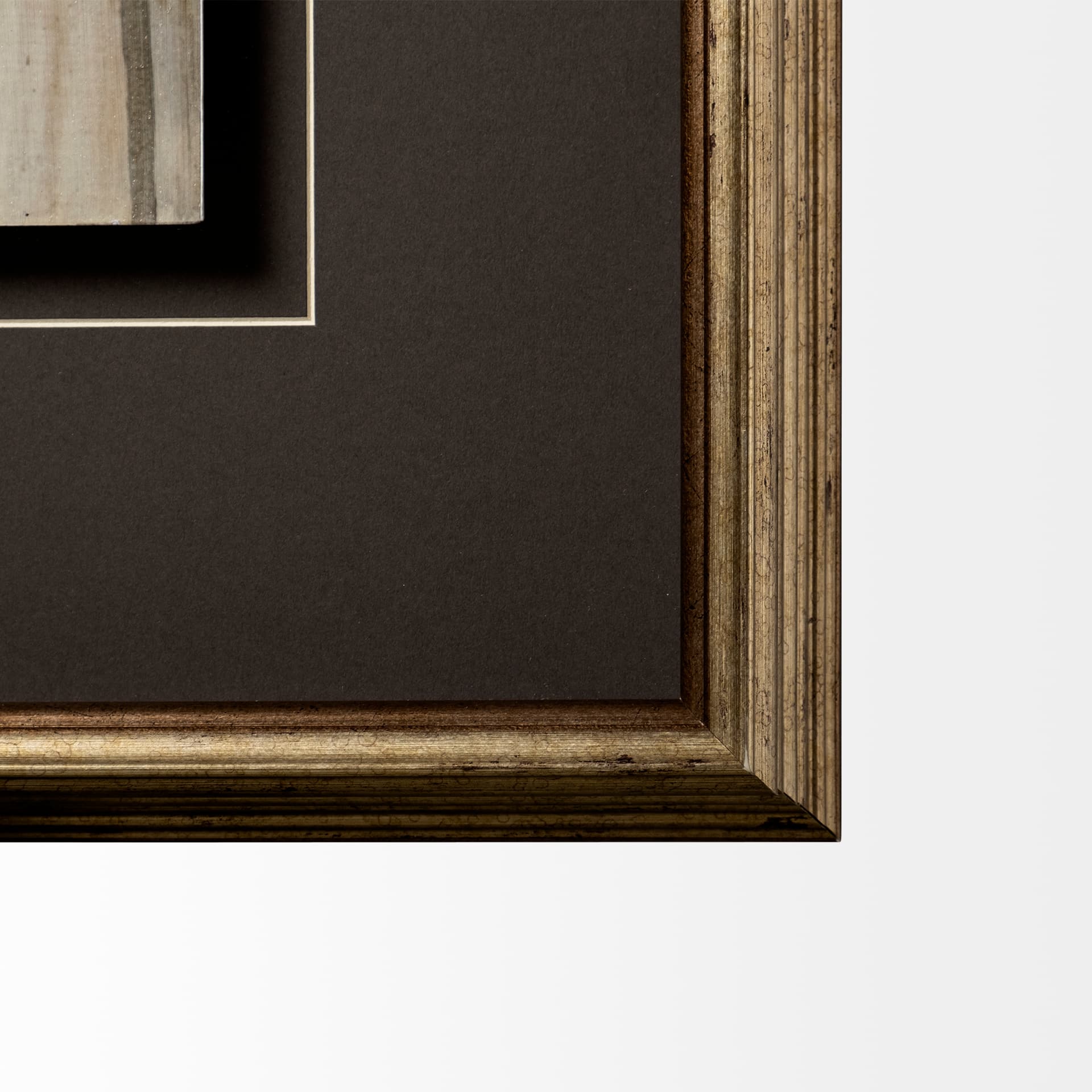 Classic cool 2 by Liz Jardine a Hand Embellished Textured Framed Art Print Matted under Glass — product photograph