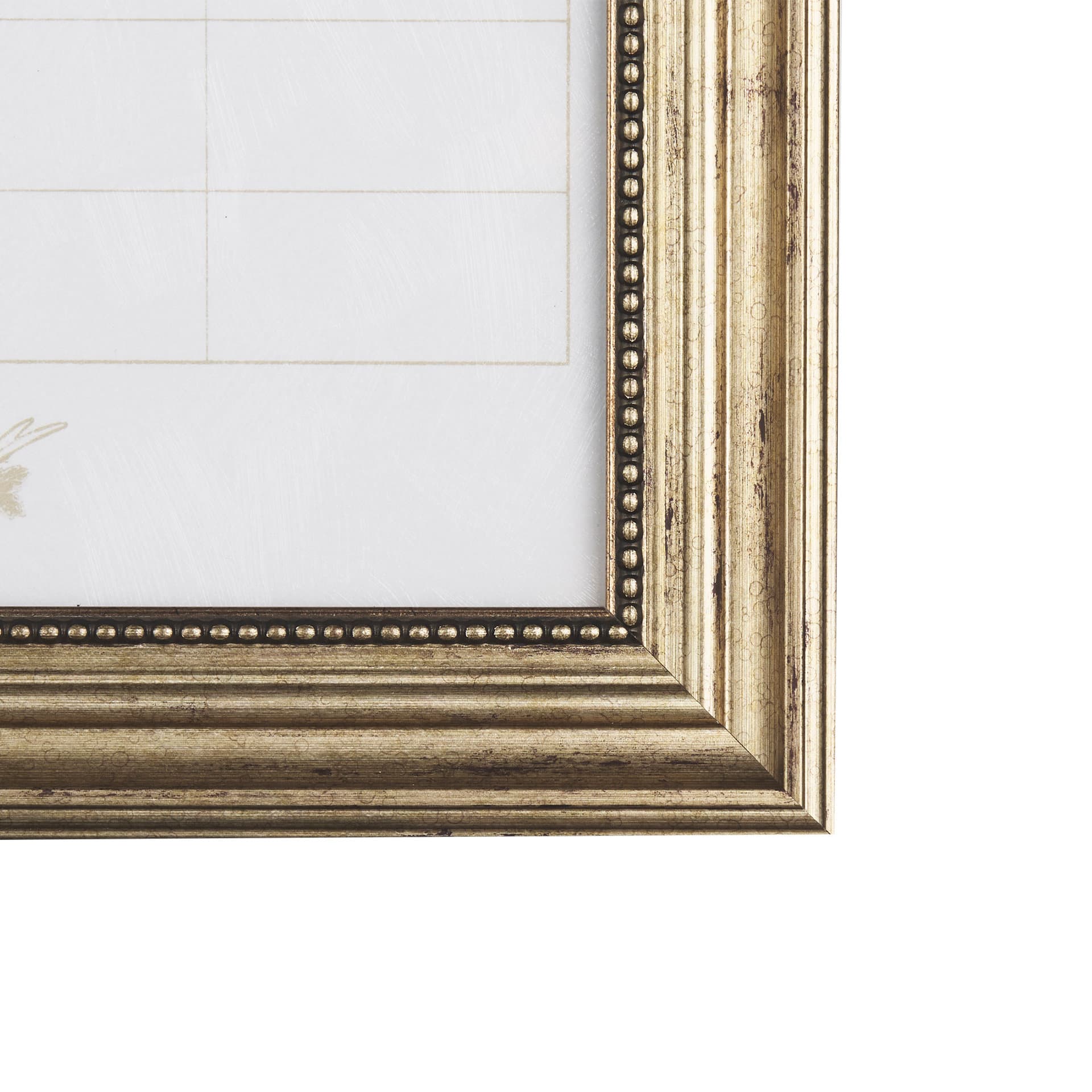 MENU I by Mercana Studio a Hand Embellished Textured Framed Art Print Matted under Glass — product photograph