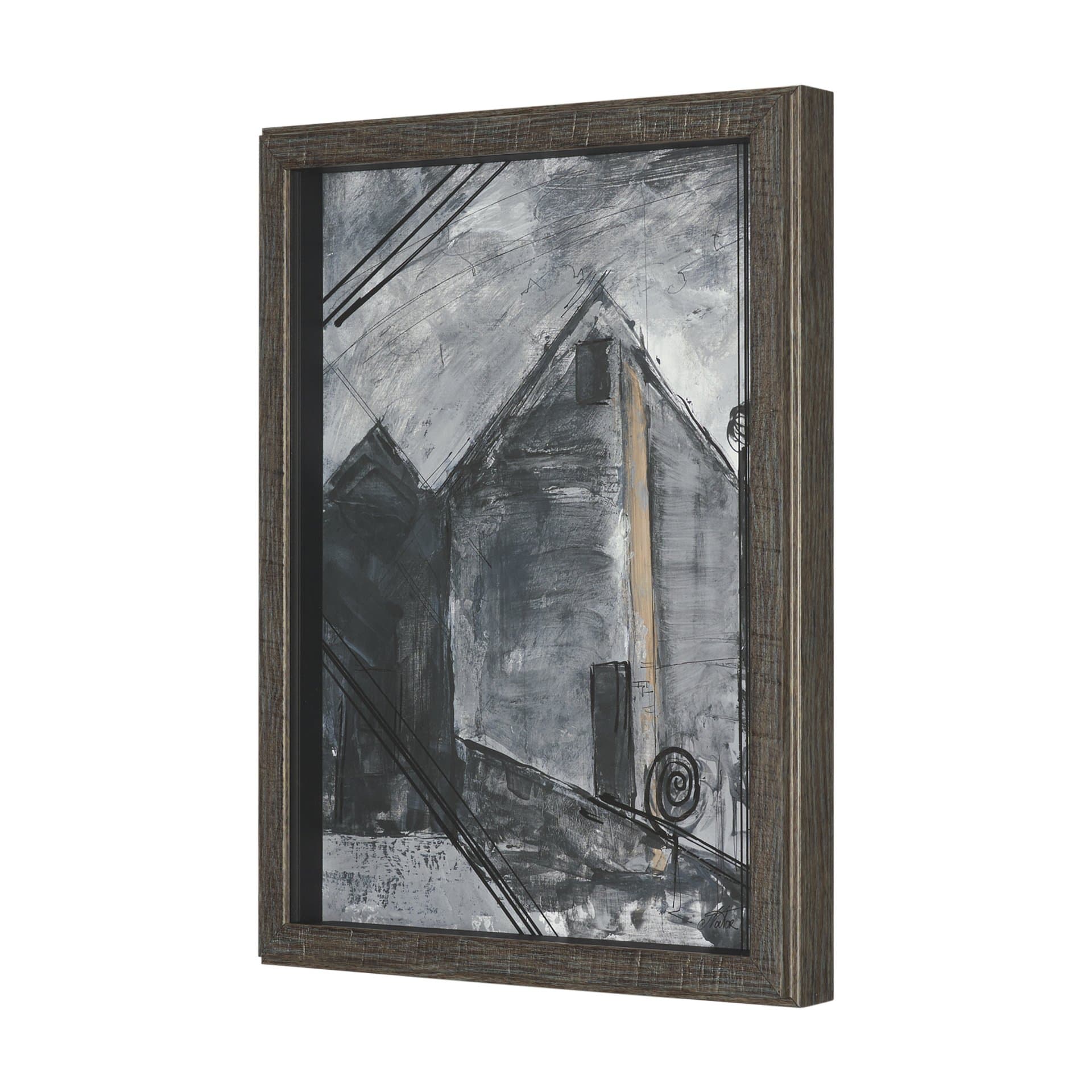 Community 2B by Mercana Studio Framed Artwork Matted under Glass — product photograph