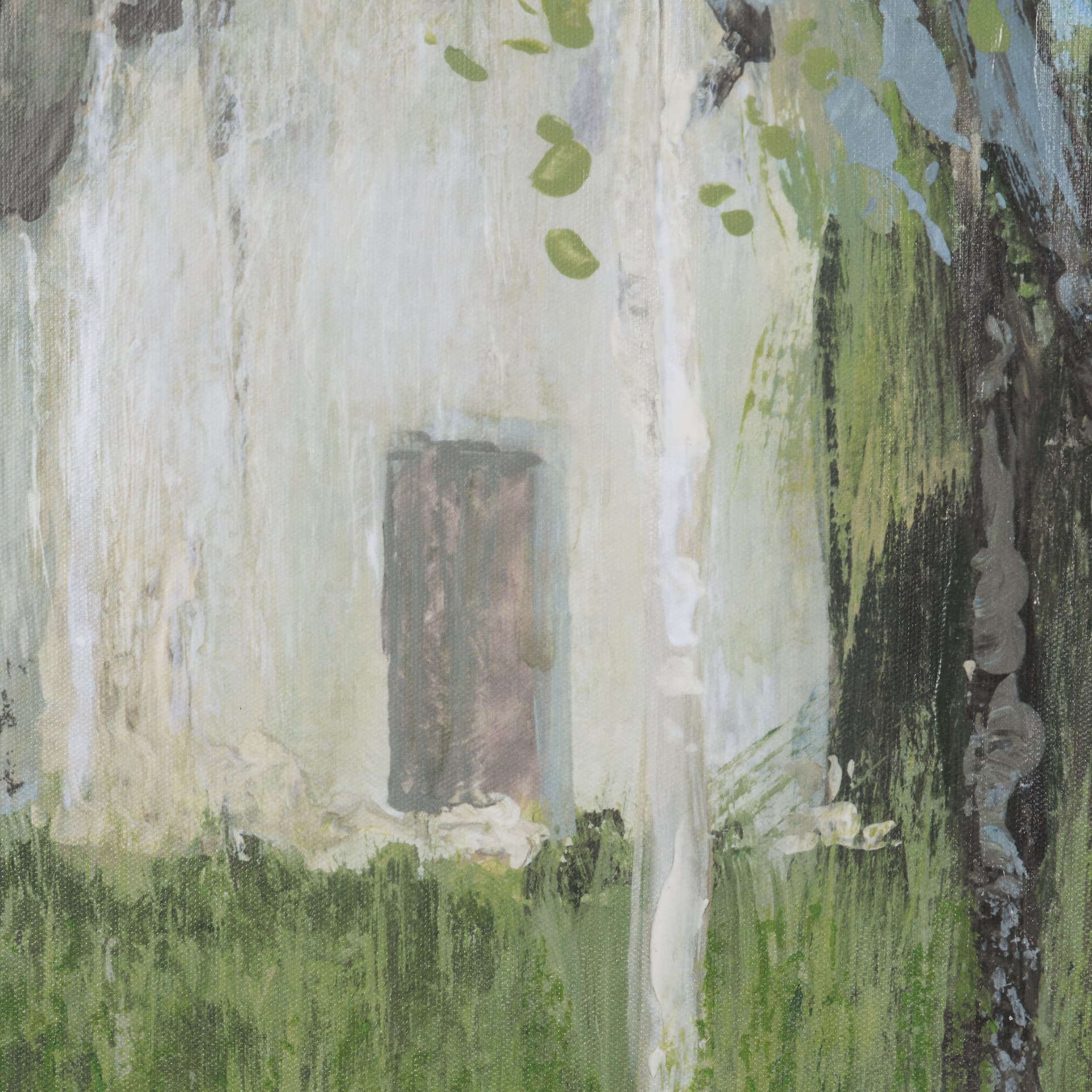 Summer Garden II by Mercana Studio Hand-Embellished Textured Framed Canvas Artwork — product photograph