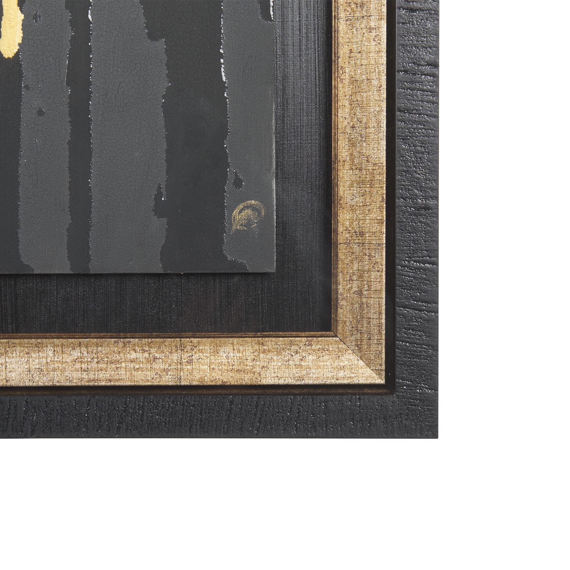 Midas Touch I by Barbara Fleming a Hand Embelished Textured Framed Art Print Matted under Glass — product photograph