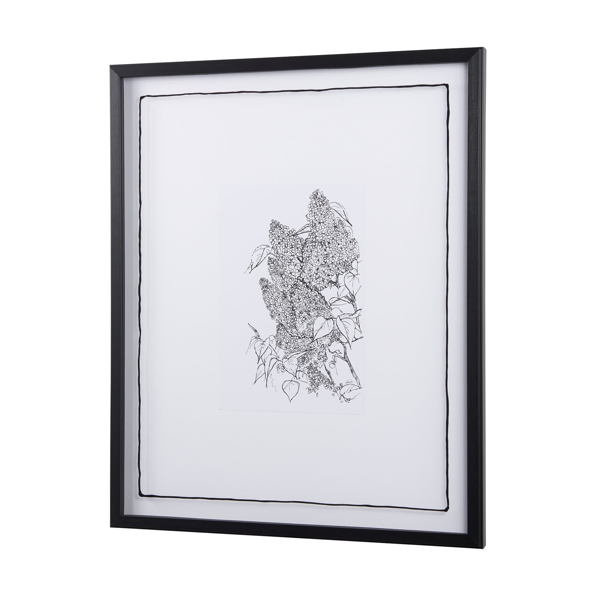Spring Blooming XII by Mercana Studio Hand Embellished Textured Framed Art Print Matted under Glass — product photograph