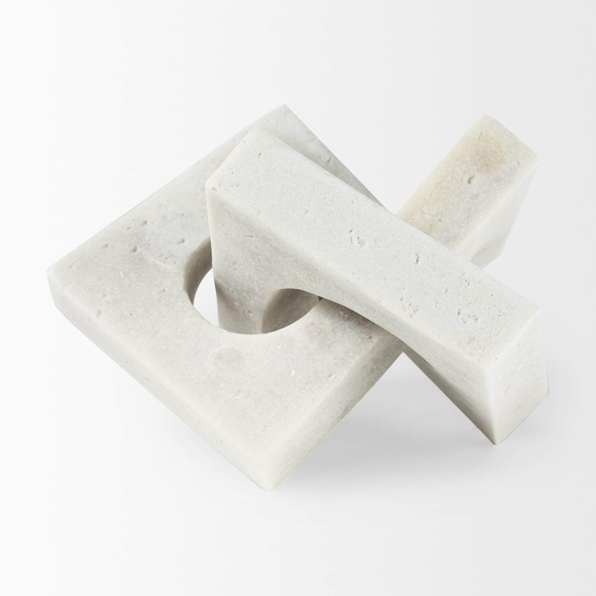 Linx Large Granite Resin Sculpture Decorative Object — product photograph