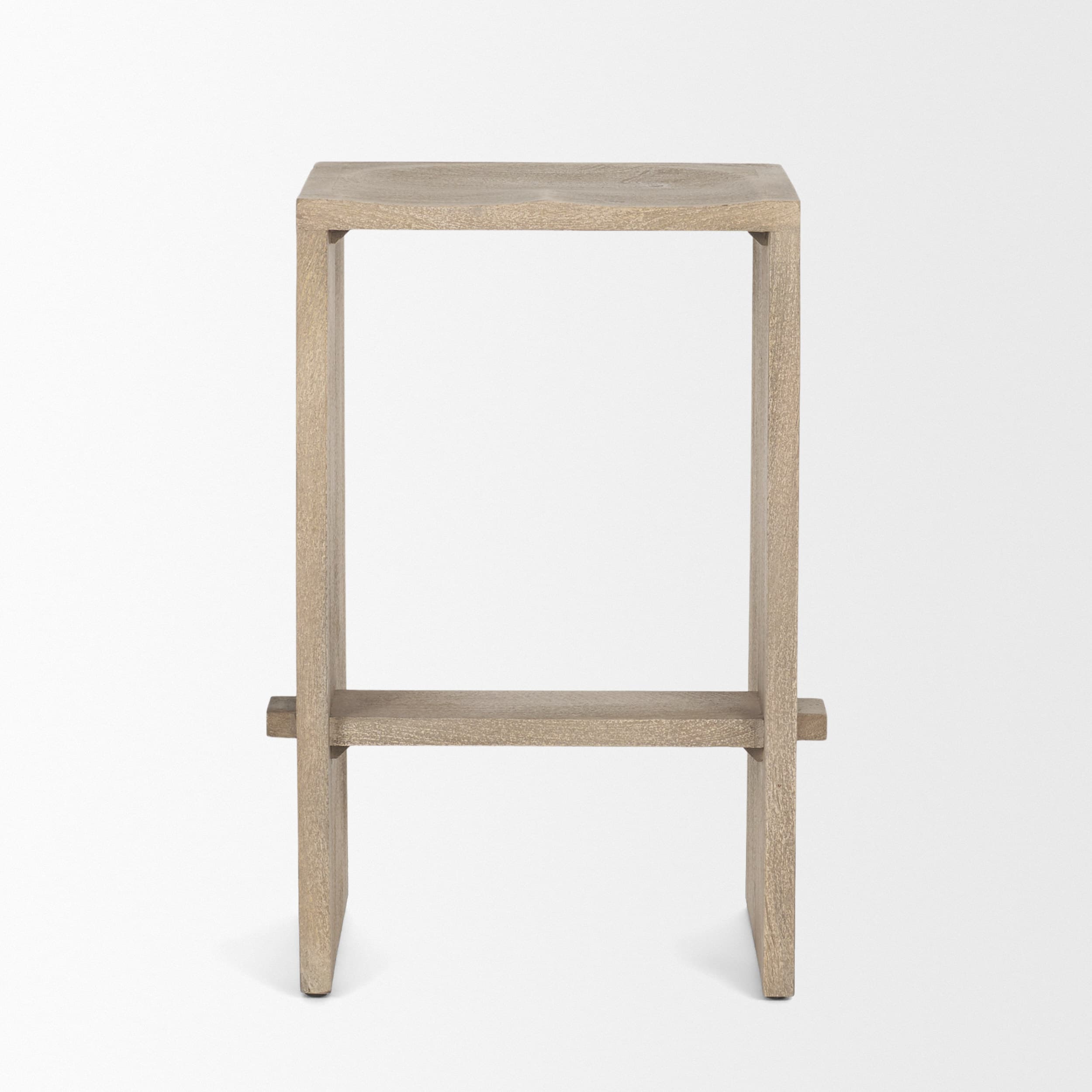 Aida Backless 26in Seat Counter Stool | Light Gray — product photograph