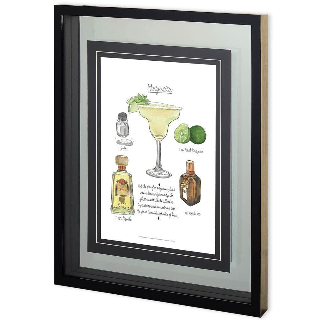 Classic Cocktail - Margarita by Naomi McCavitt a Framed Art Print Matted under Glass — product photograph