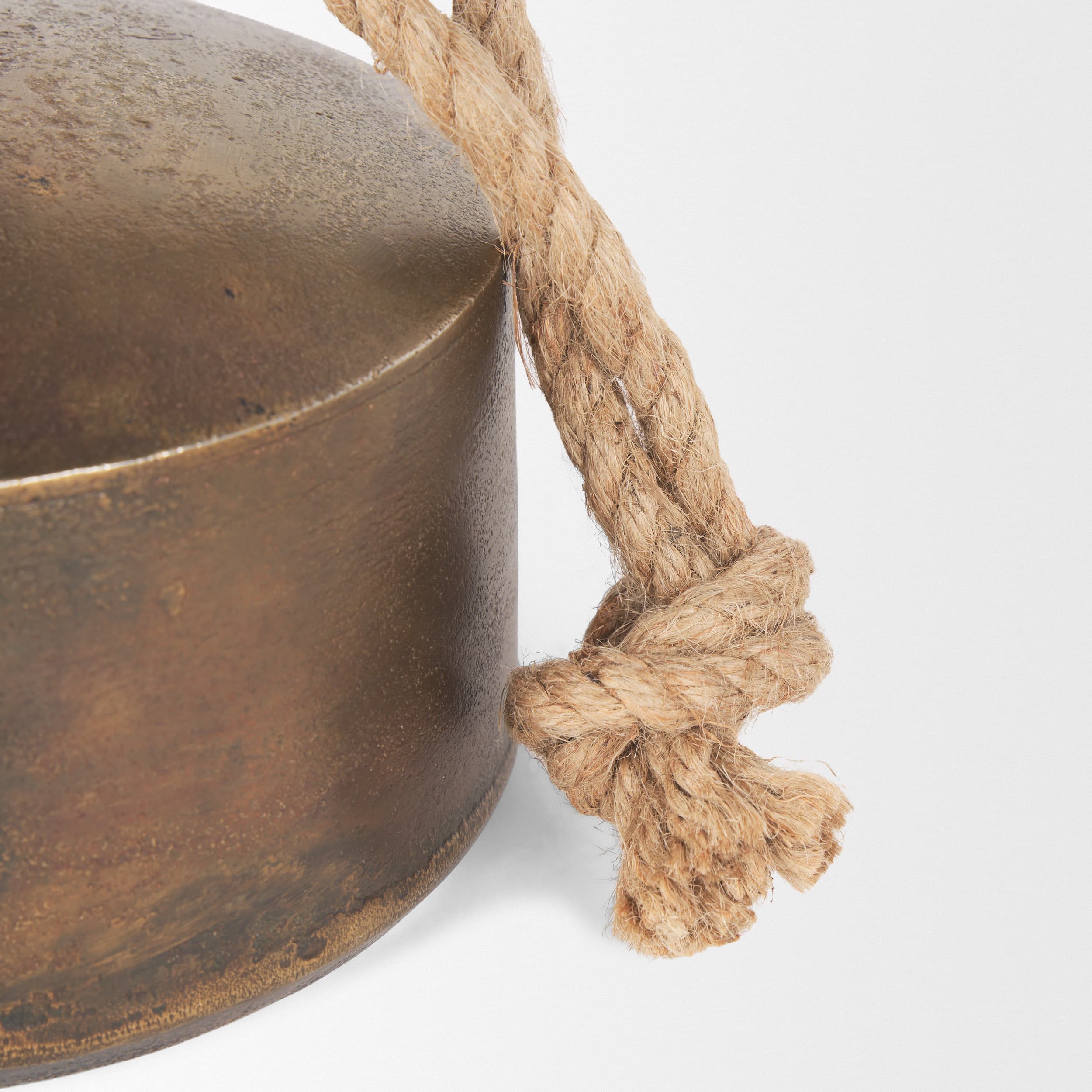 Quincy Large Gold Metal Decorative Bell Object — product photograph