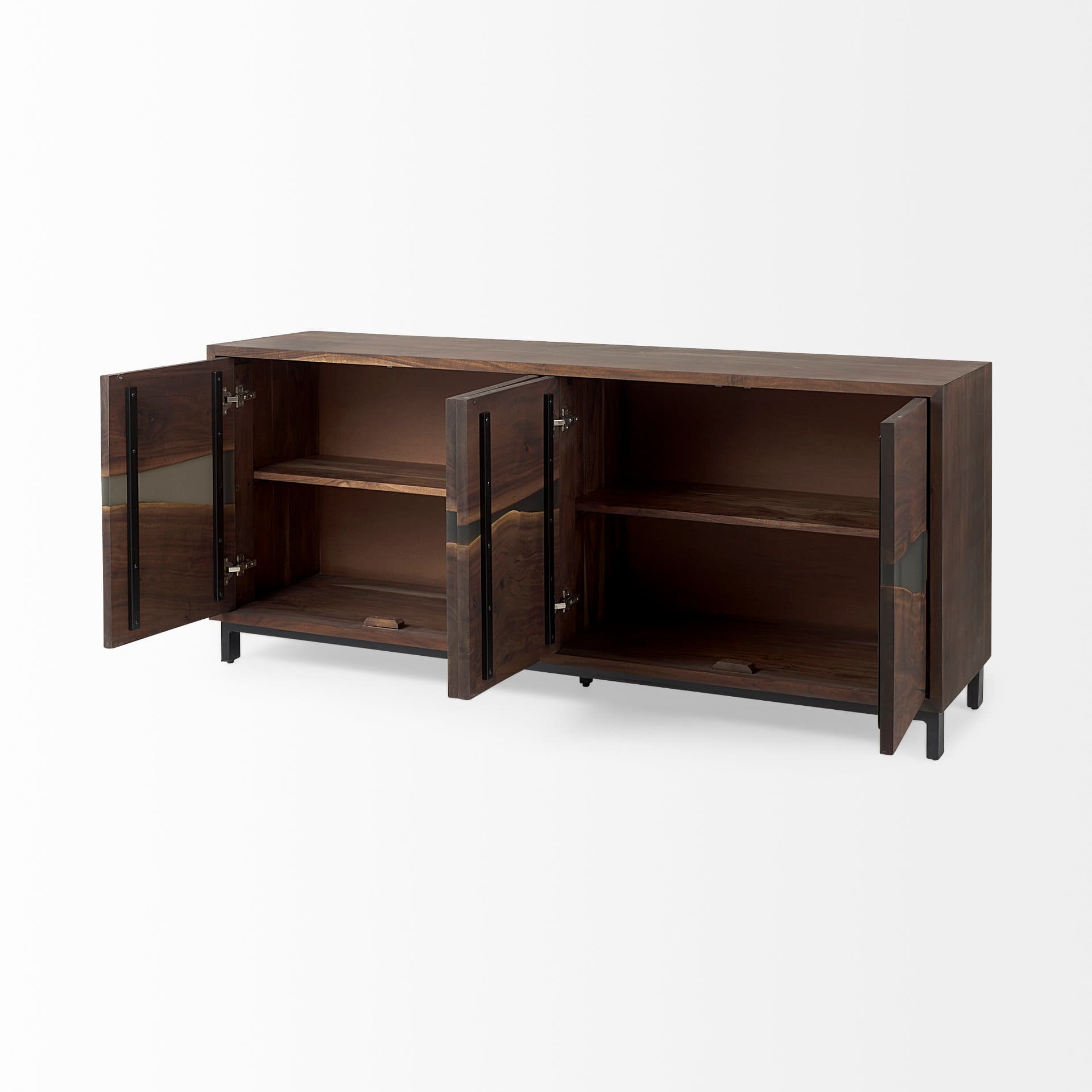 Hemlock 69L x 18W x 30H Brown Wood Sideboard — product photograph