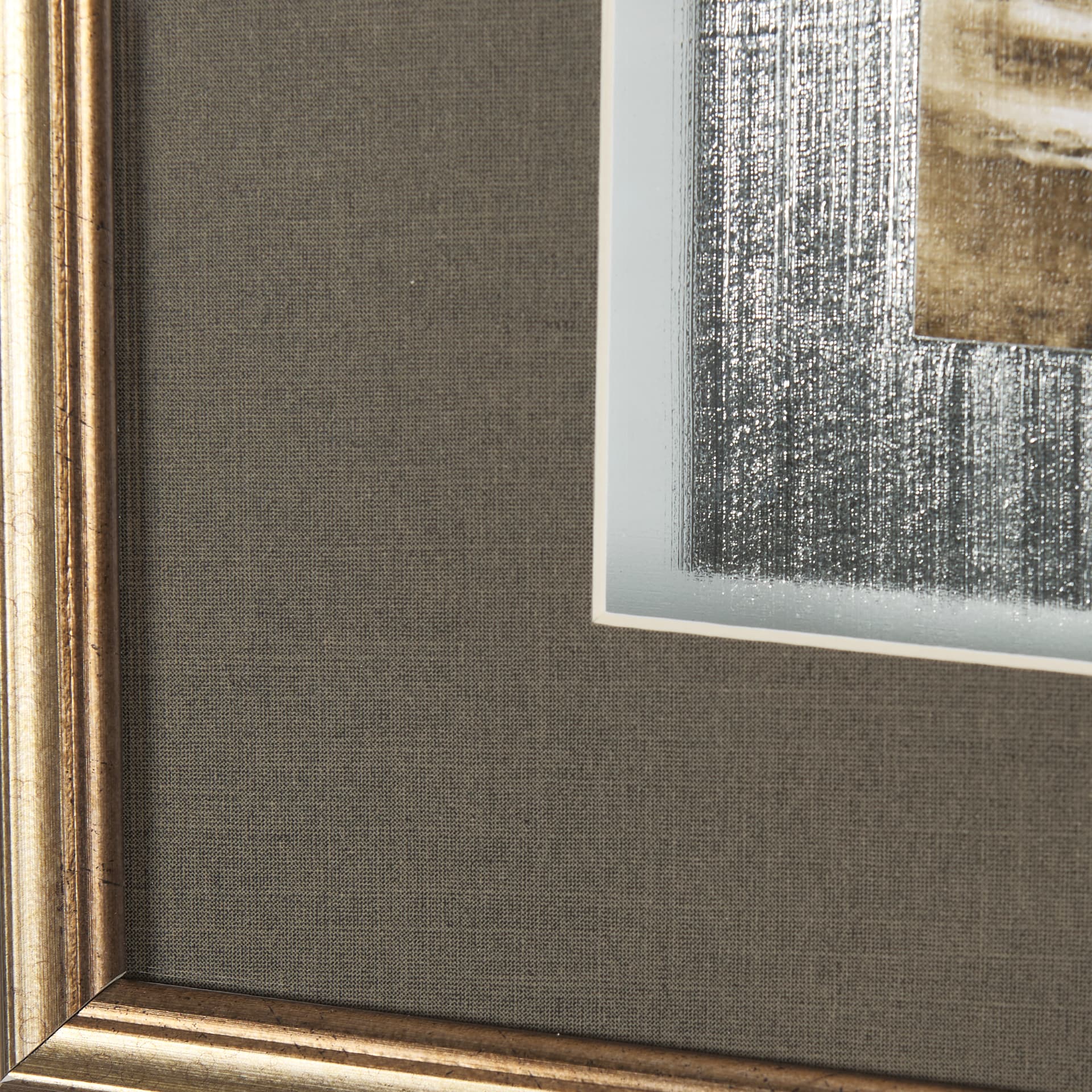 Vintage Car Picture I by Mercana Studio Hand Embellished Textured Framed Art Print Matted under Glas — product photograph