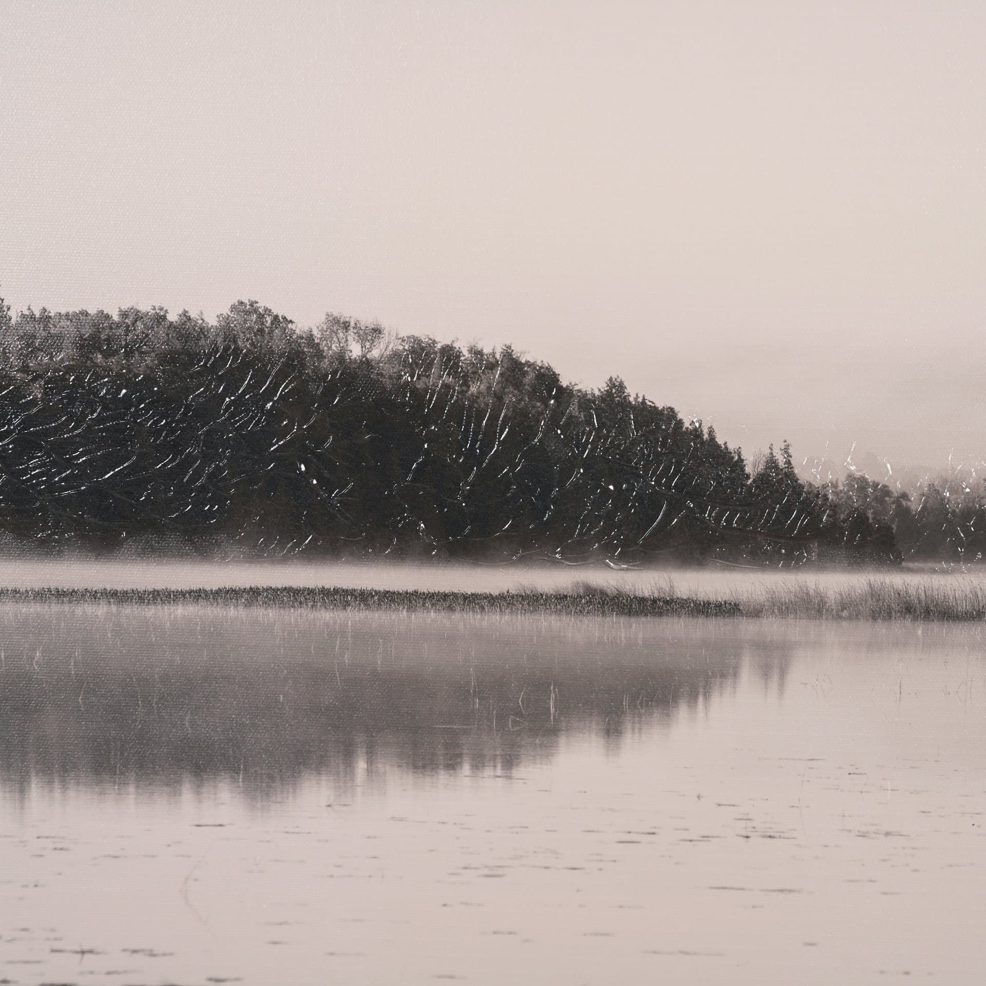 Waterway Wonder by Mike Toy Hand-Embellished Textured Framed Canvas Photo Print — product photograph