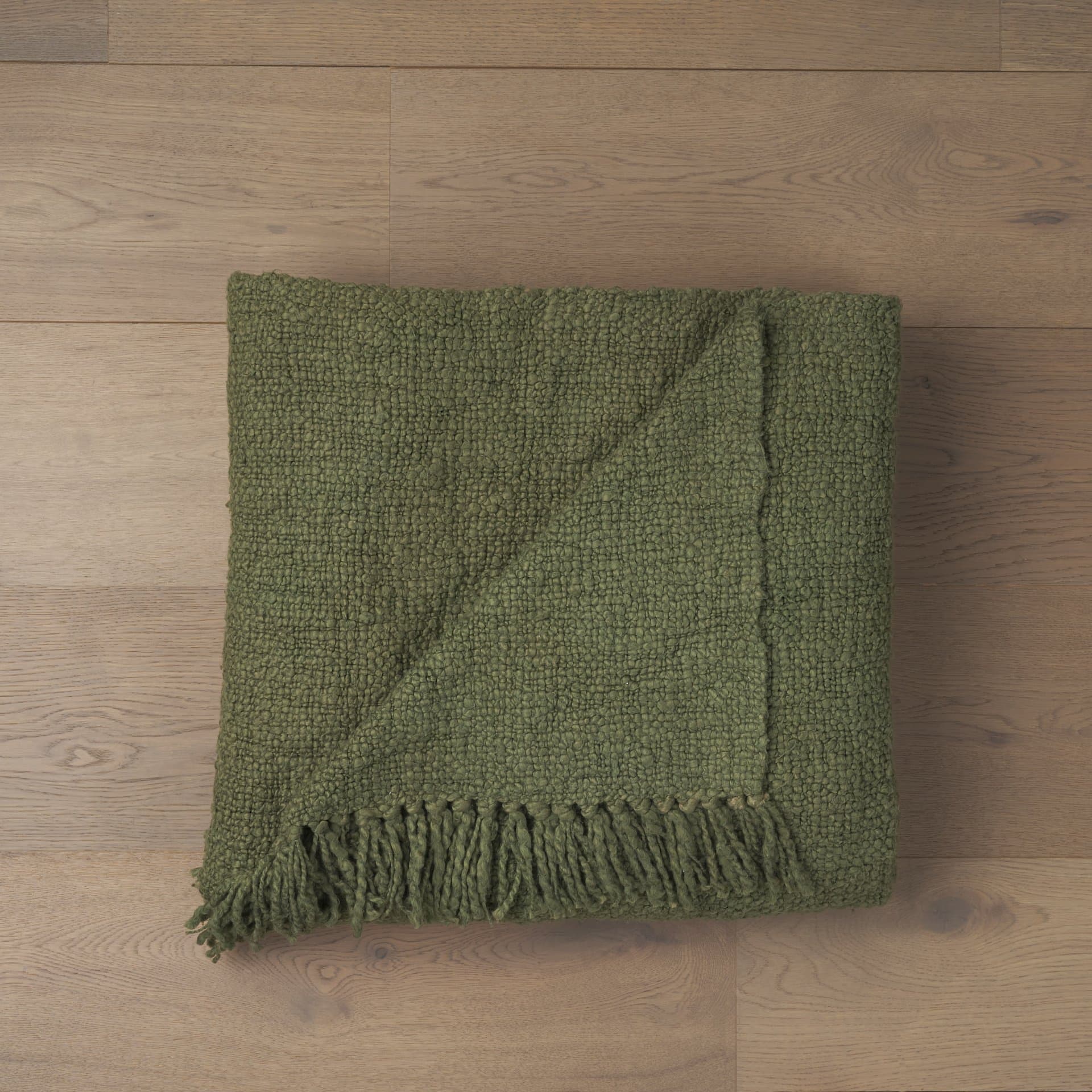 Kambal Evergreen Woven Cotton Throw Blanket — product photograph