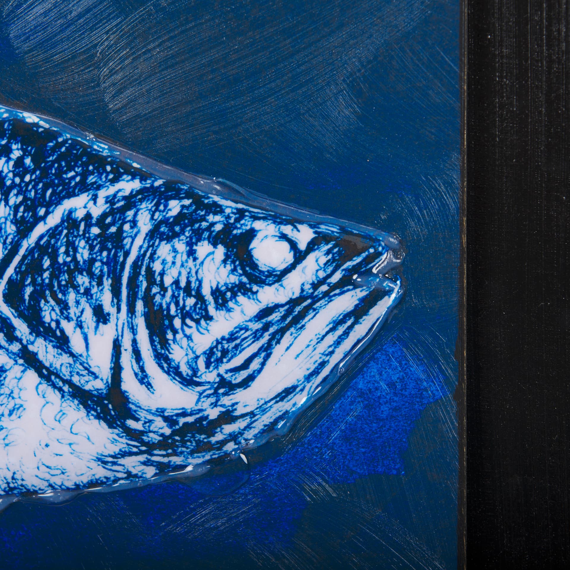 Largemouth Bass Print 4 in 1 by Mercana Studio a Hand Embellished Textured Framed Art Print — product photograph