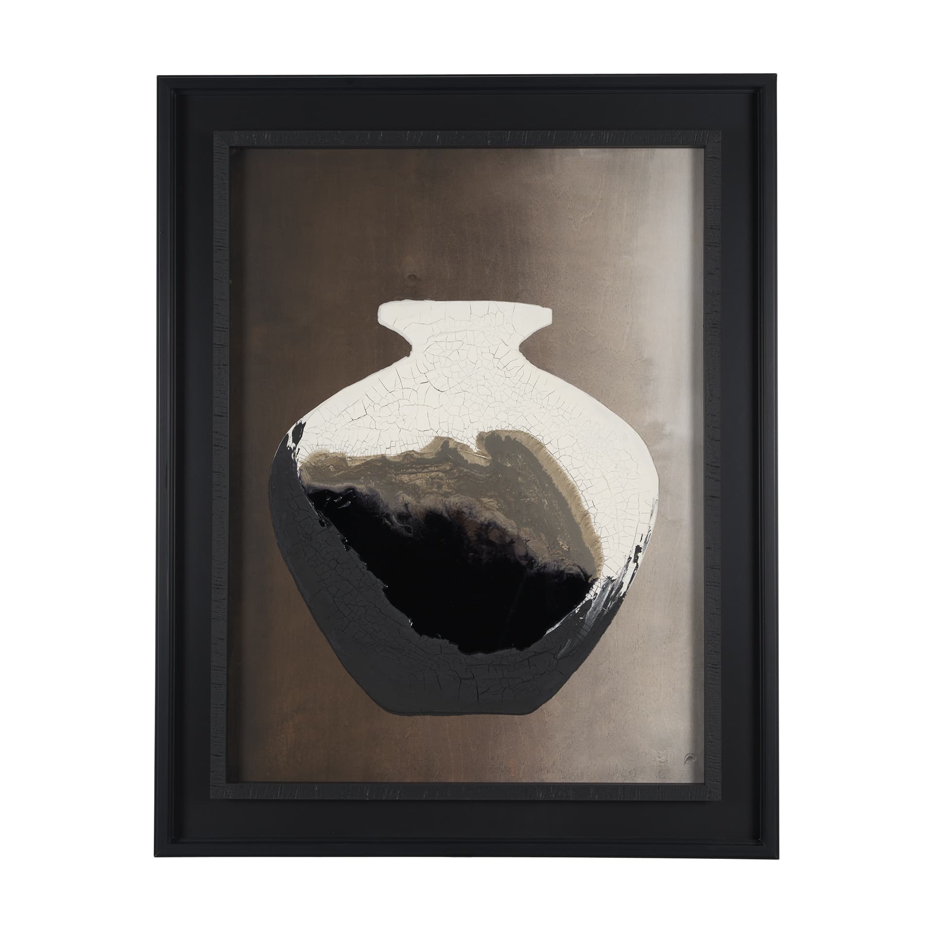 Unearthed Vessel I by Studio M a handmade Original Framed Artwork under Glass — product photograph