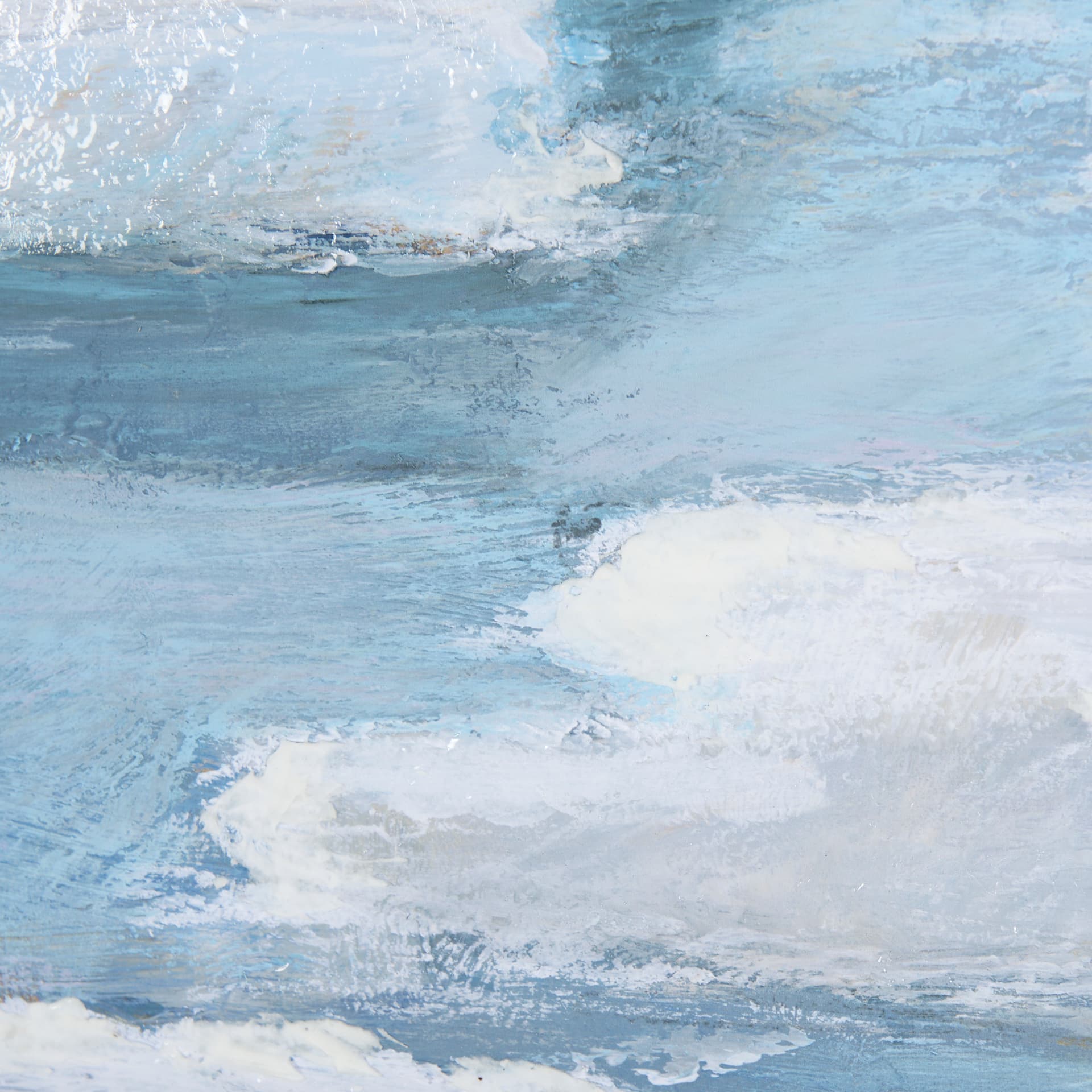 Cloud Bay II by Mercana Studio a Hand Embellished Textured Framed Art Print Matted under Glass — product photograph