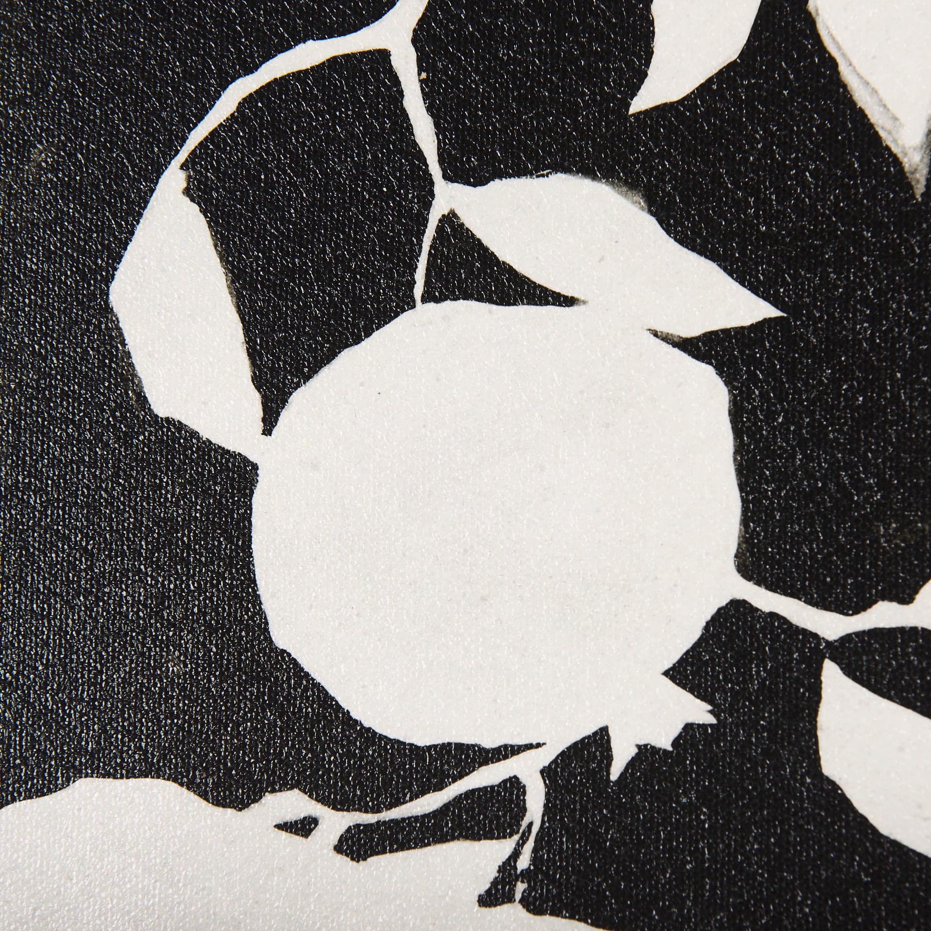 Pomegranate Branch Silhouette by Mercana Studio a Hand Embellished Textured Framed Art Print — product photograph