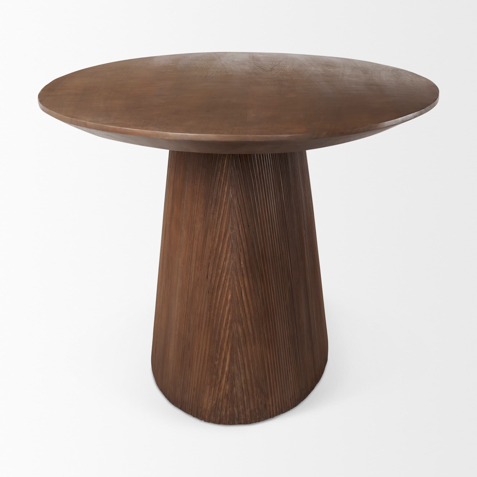 Lance 94"L x 50"W Oval Dining Table | Med Brown Wood | Seats 8 — product photograph